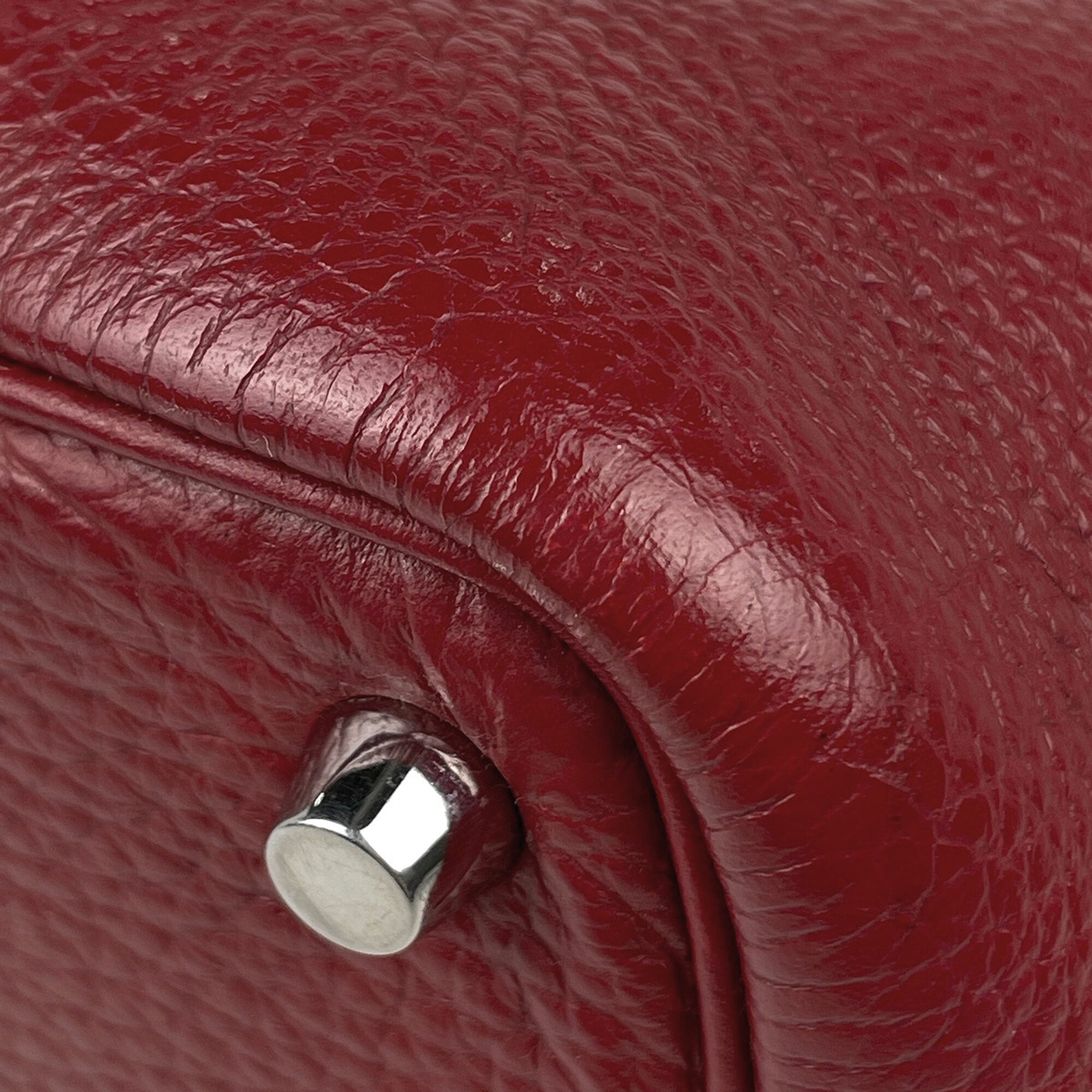 Hermes Rouge Garance Togo Leather Handbag (Pre-Owned)