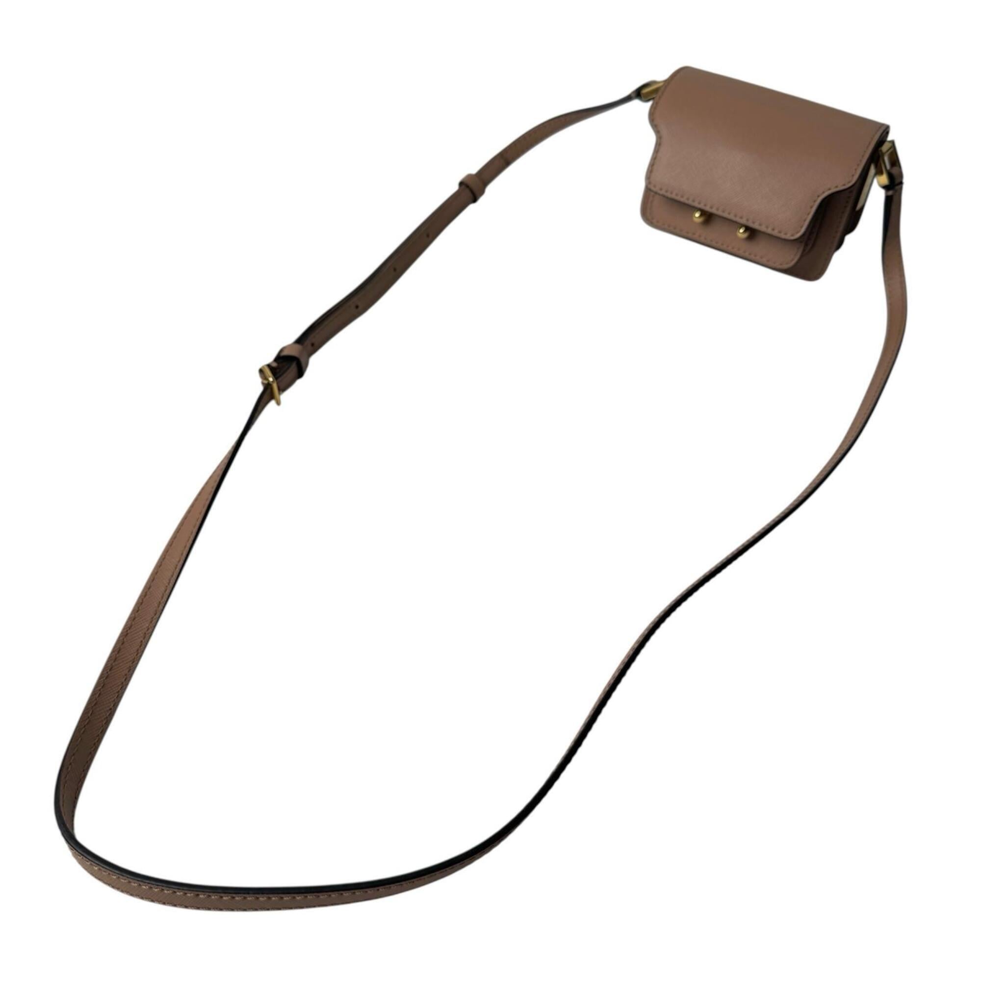 Marni Brown Leather Shoulder Bag (Pre-Owned)