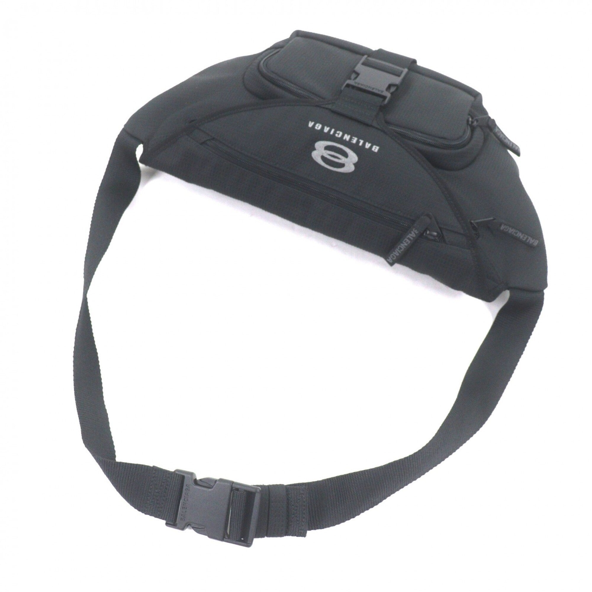 Balenciaga Black Nylon Sling Bag (Pre-Owned)