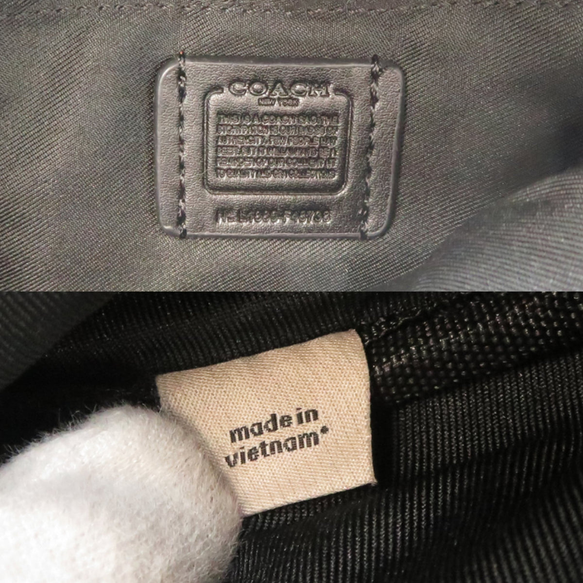 Coach Black Leather (Pre-Owned)