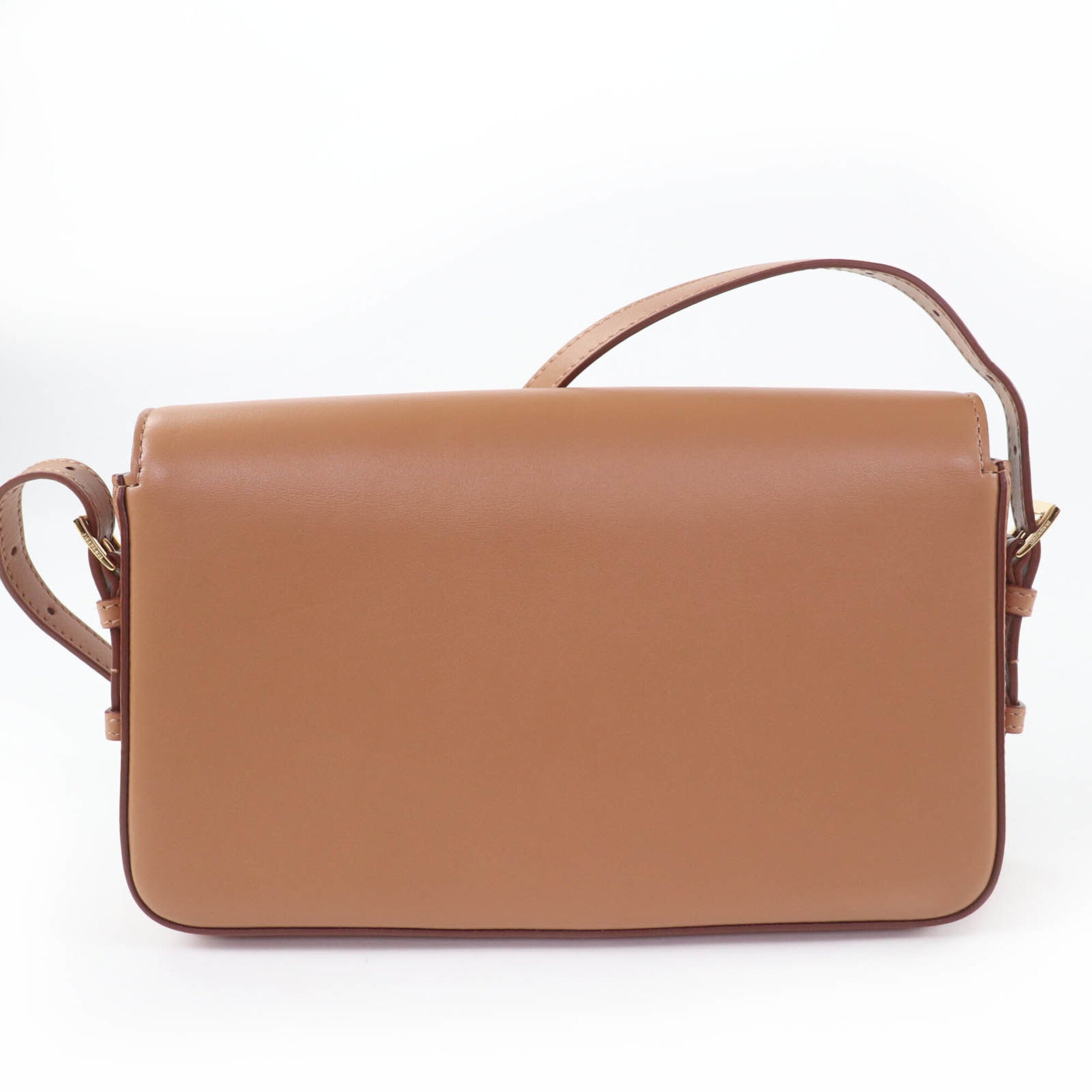 Burberry Brown Leather Shoulder Bag (Pre-Owned)