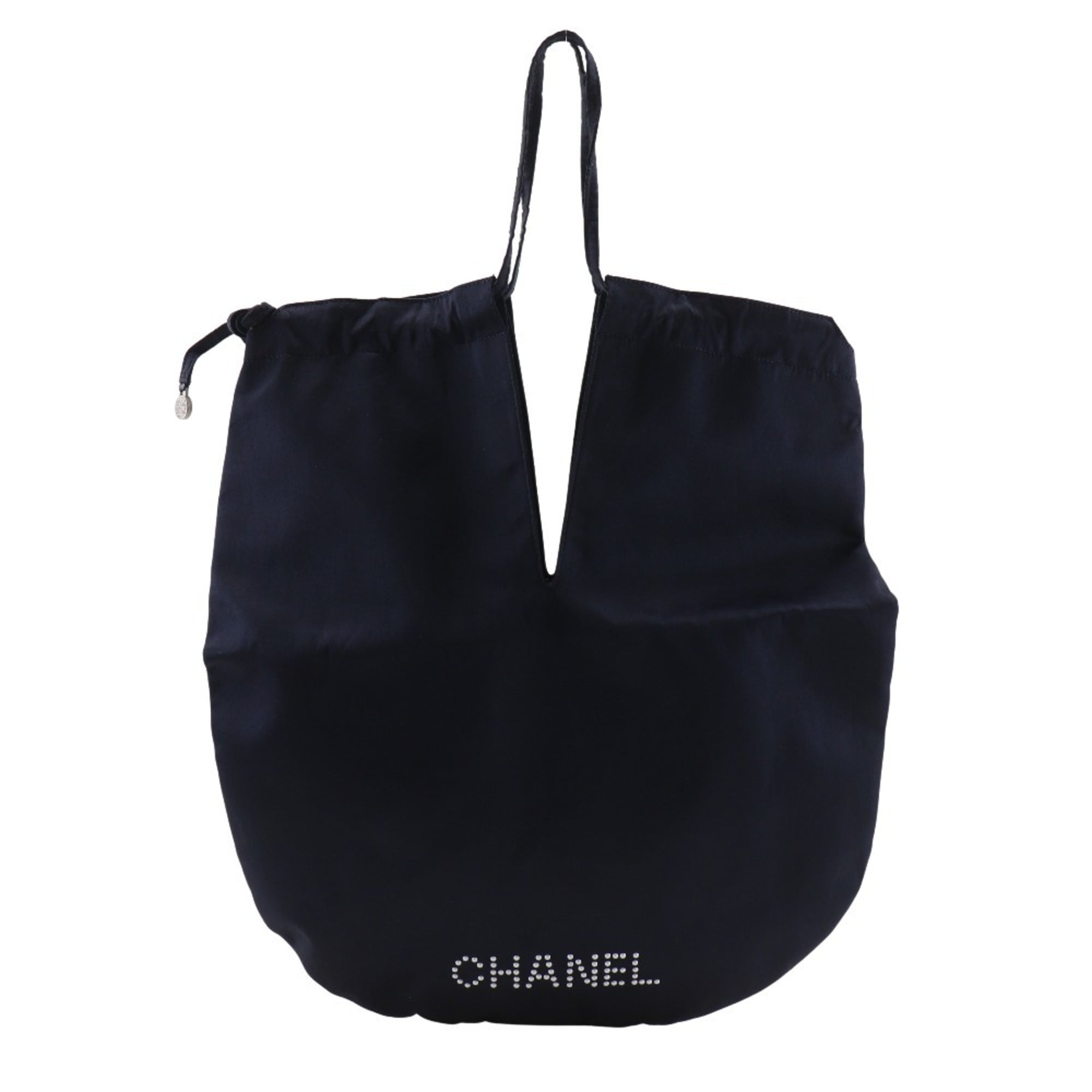Chanel Black Satin Shoulder Bag (Pre-Owned)