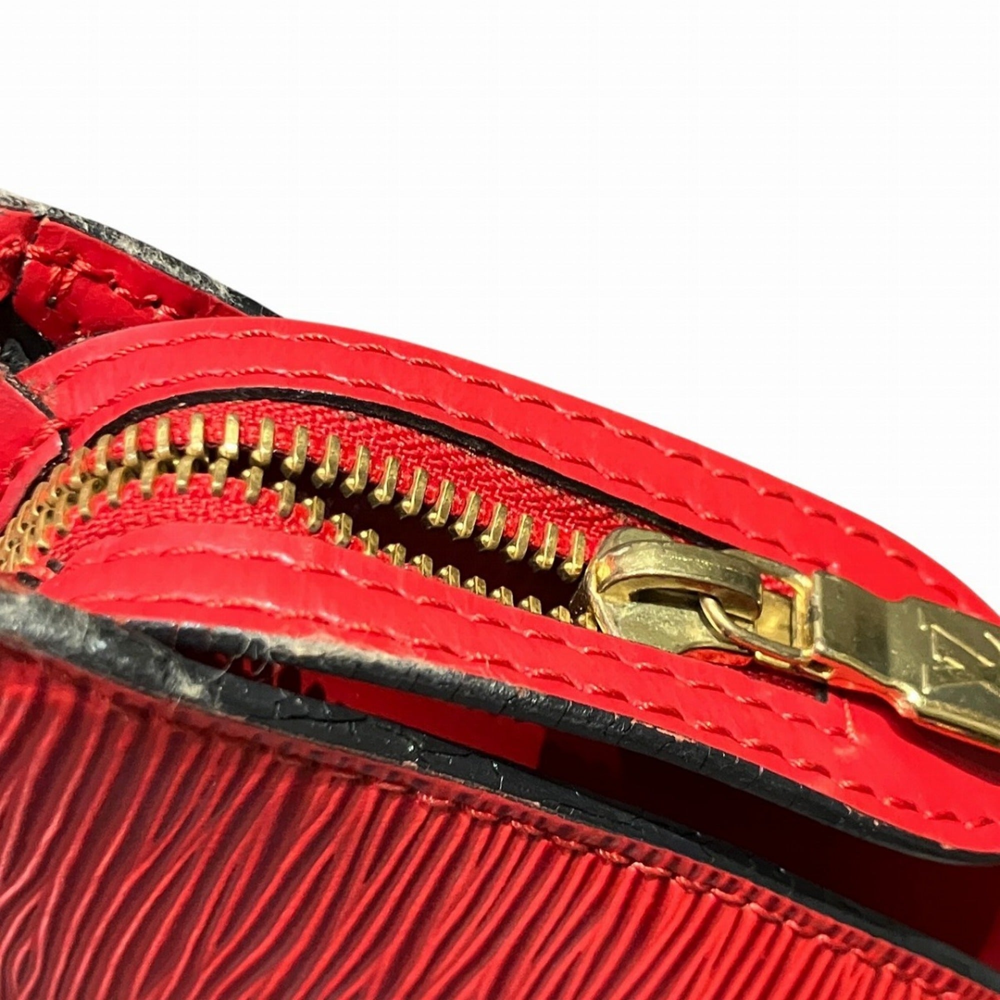 Louis Vuitton Epi Red Color Leather Shoulder Bag (Pre-Owned)