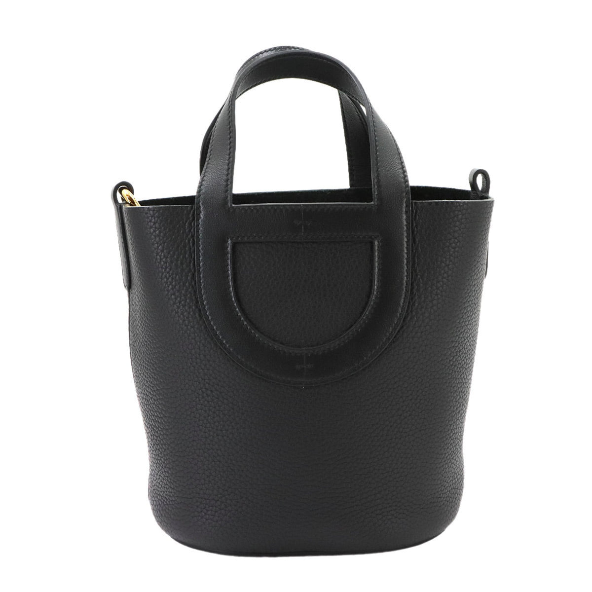 Hermes Black Taurillon Clemence Leather Swift Leather Handbag (Pre-Owned)