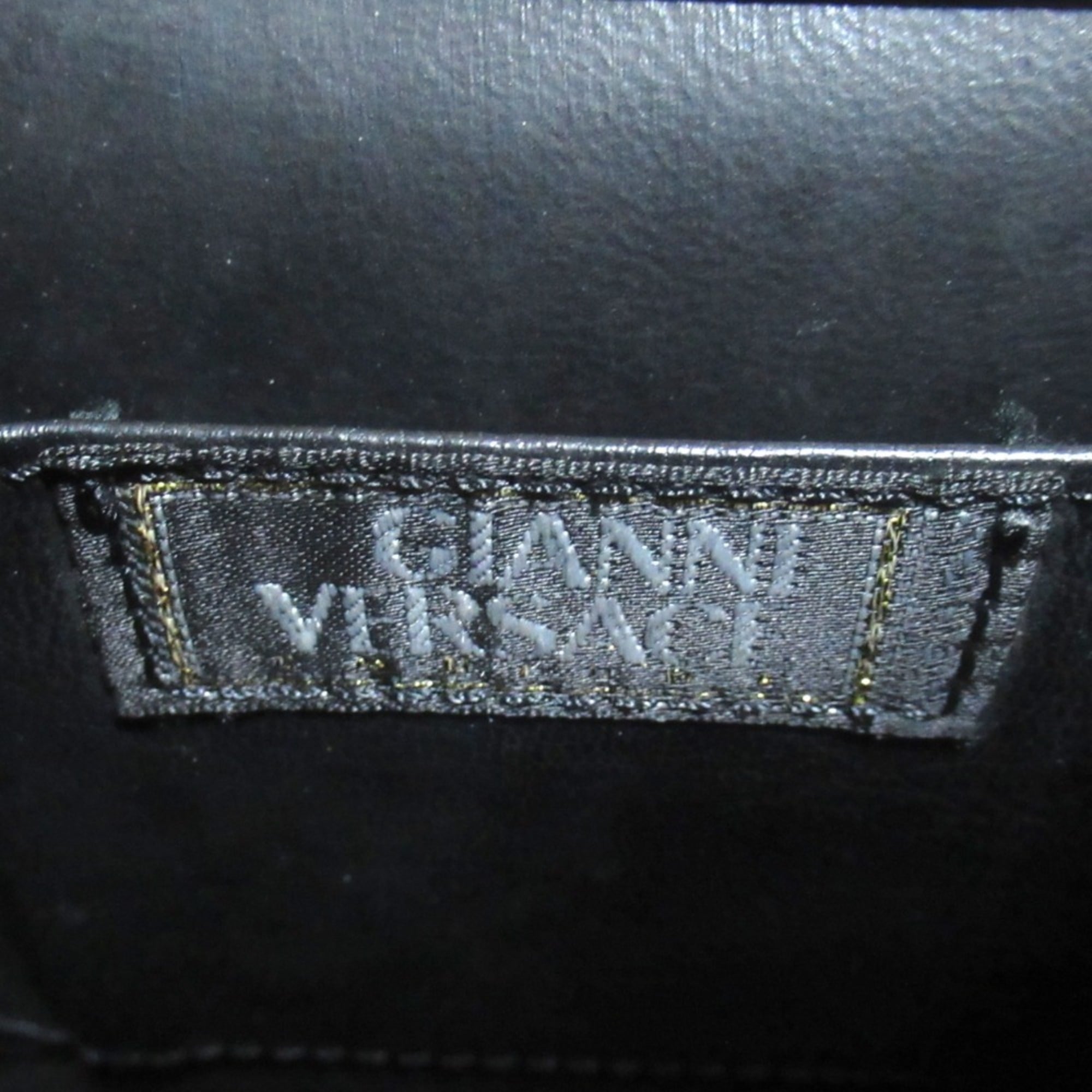 Versace Black Handbag Shoulder Bag (Pre-Owned)