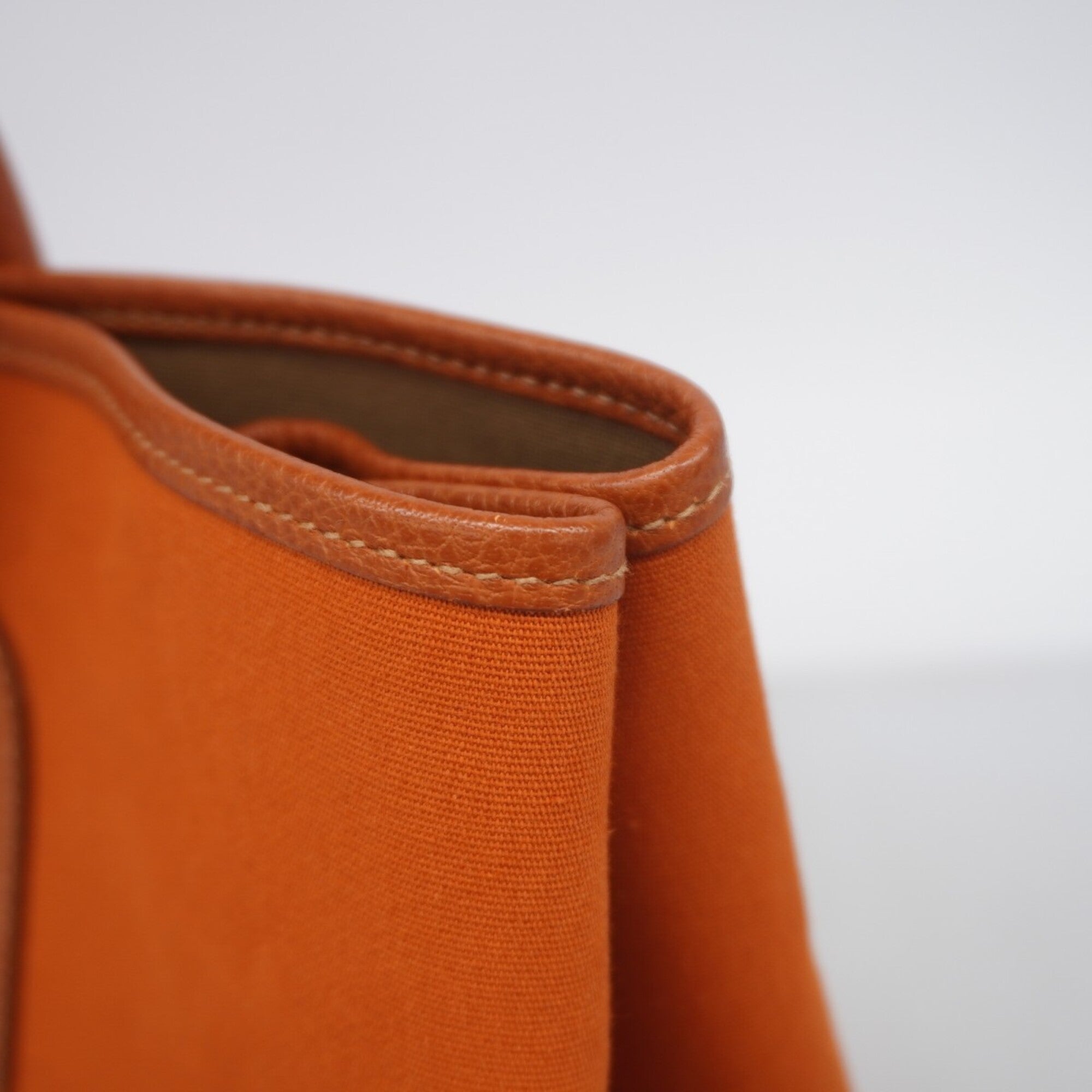 Hermes Orange Toile Officier Tote Bag (Pre-Owned)