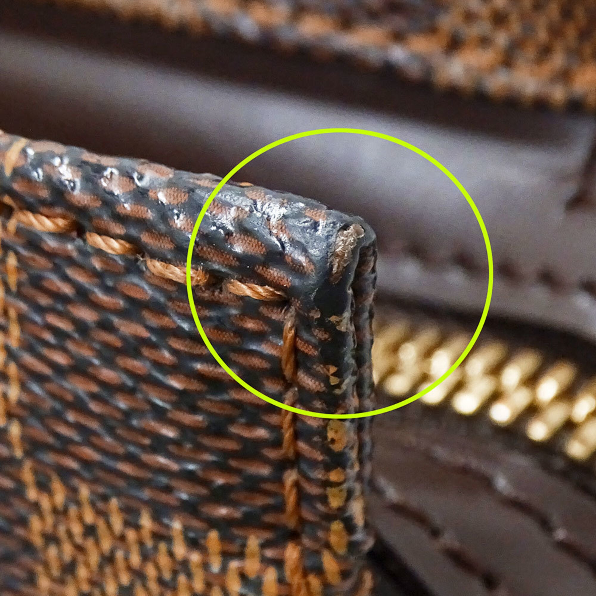 Louis Vuitton Brown Damier Canvas Handbag Tote Bag (Pre-Owned)