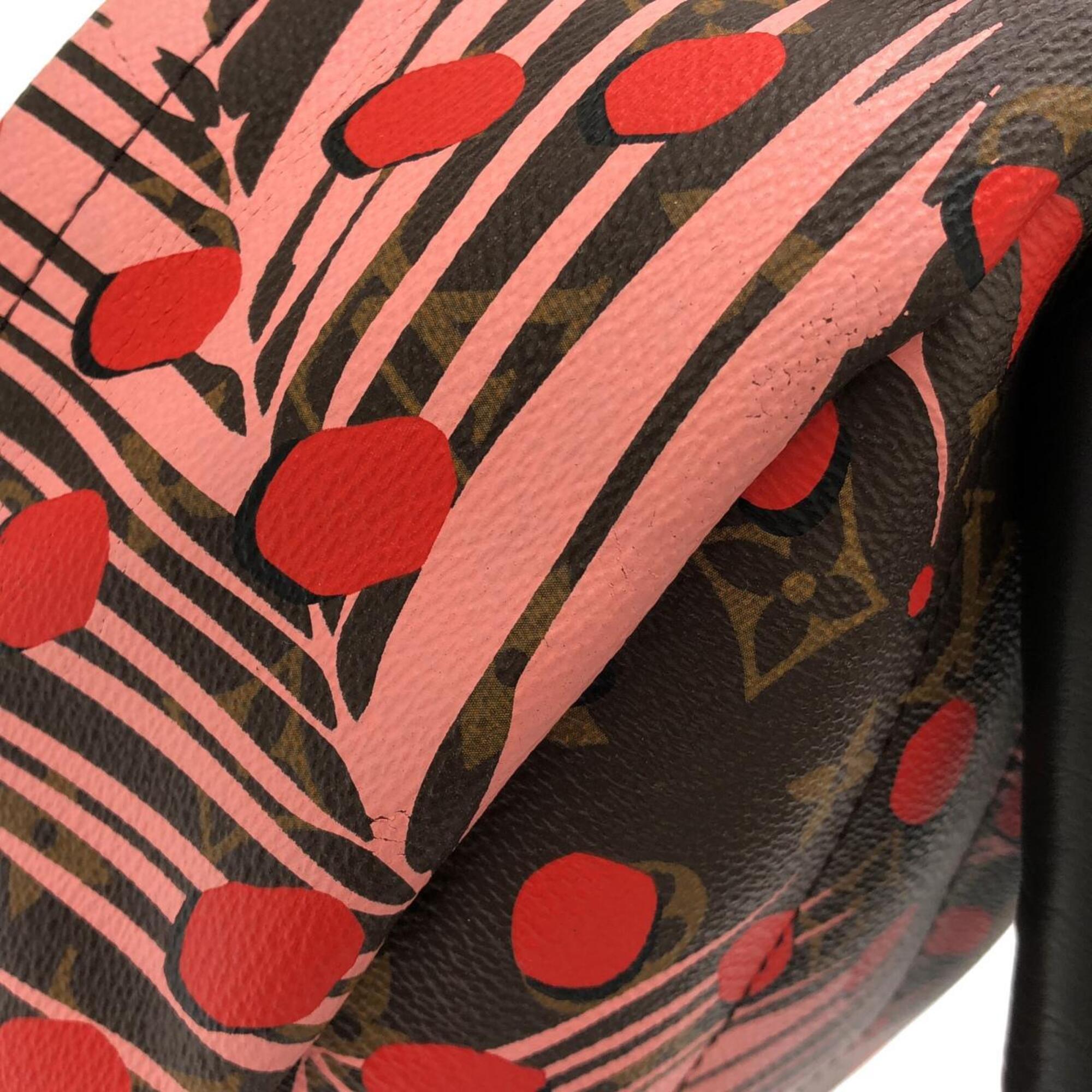 Louis Vuitton Pink Poppy Coated Canvas Backpack (Pre-Owned)