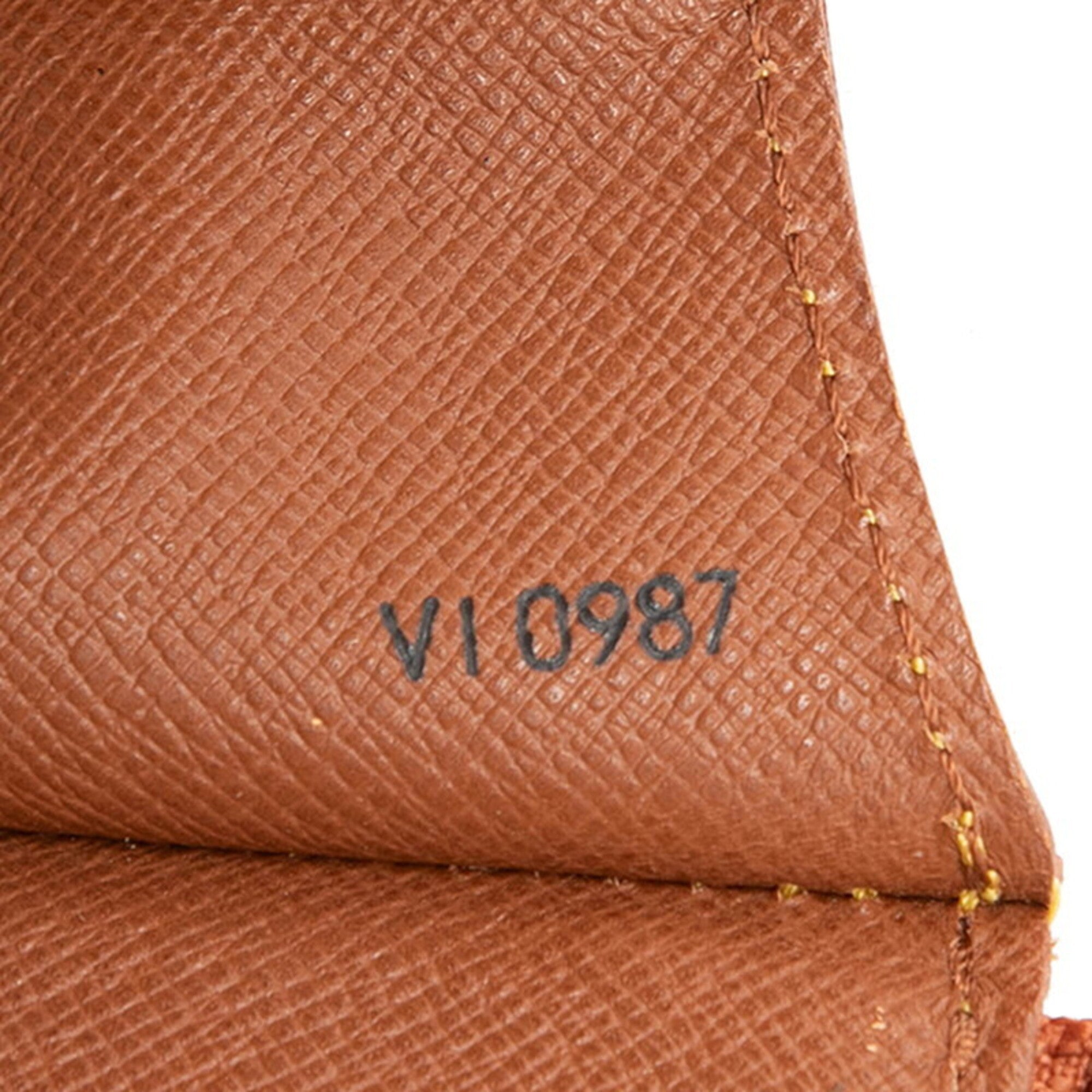 Louis Vuitton Epi Brown Gold Cipango Leather Clutch Bag (Pre-Owned)