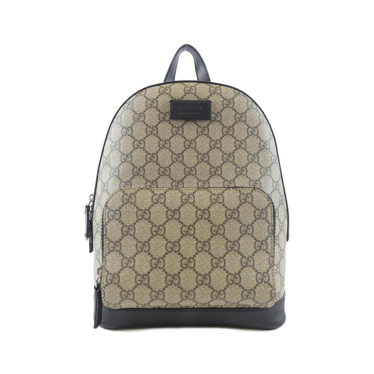 Gucci Beige Black Gg Supreme Backpack (Pre-Owned)