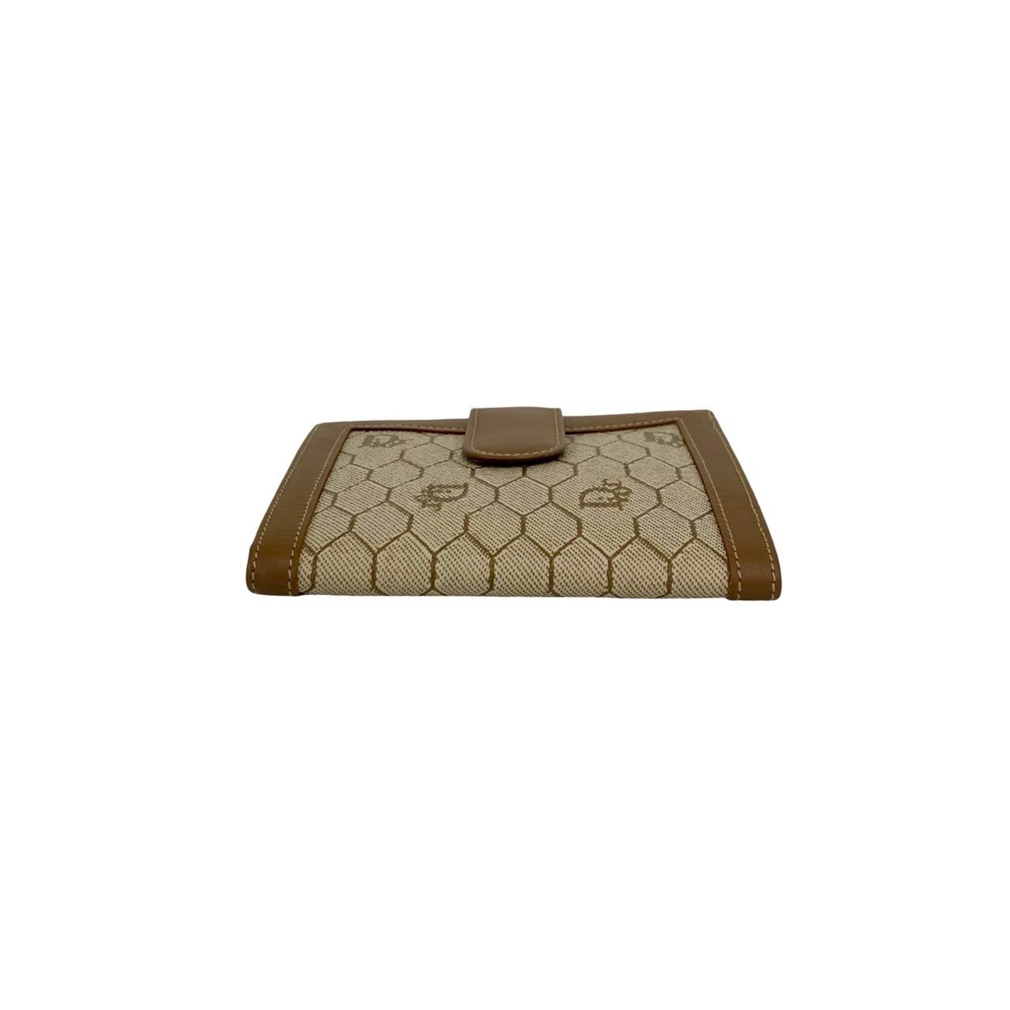 Christian Dior Brown Leather Pvc Wallet (Bi-Fold) (Pre-Owned)