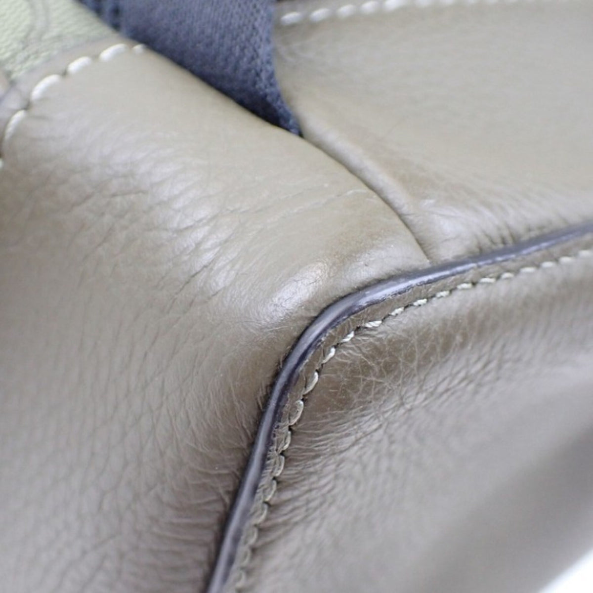 Coach Khaki Canvas Leather Backpack (Pre-Owned)