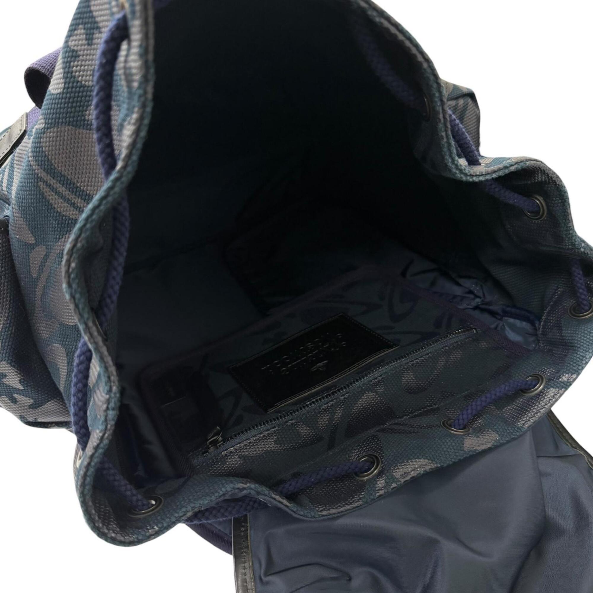 Vivienne Westwood Navy Canvas Leather Backpack (Pre-Owned)