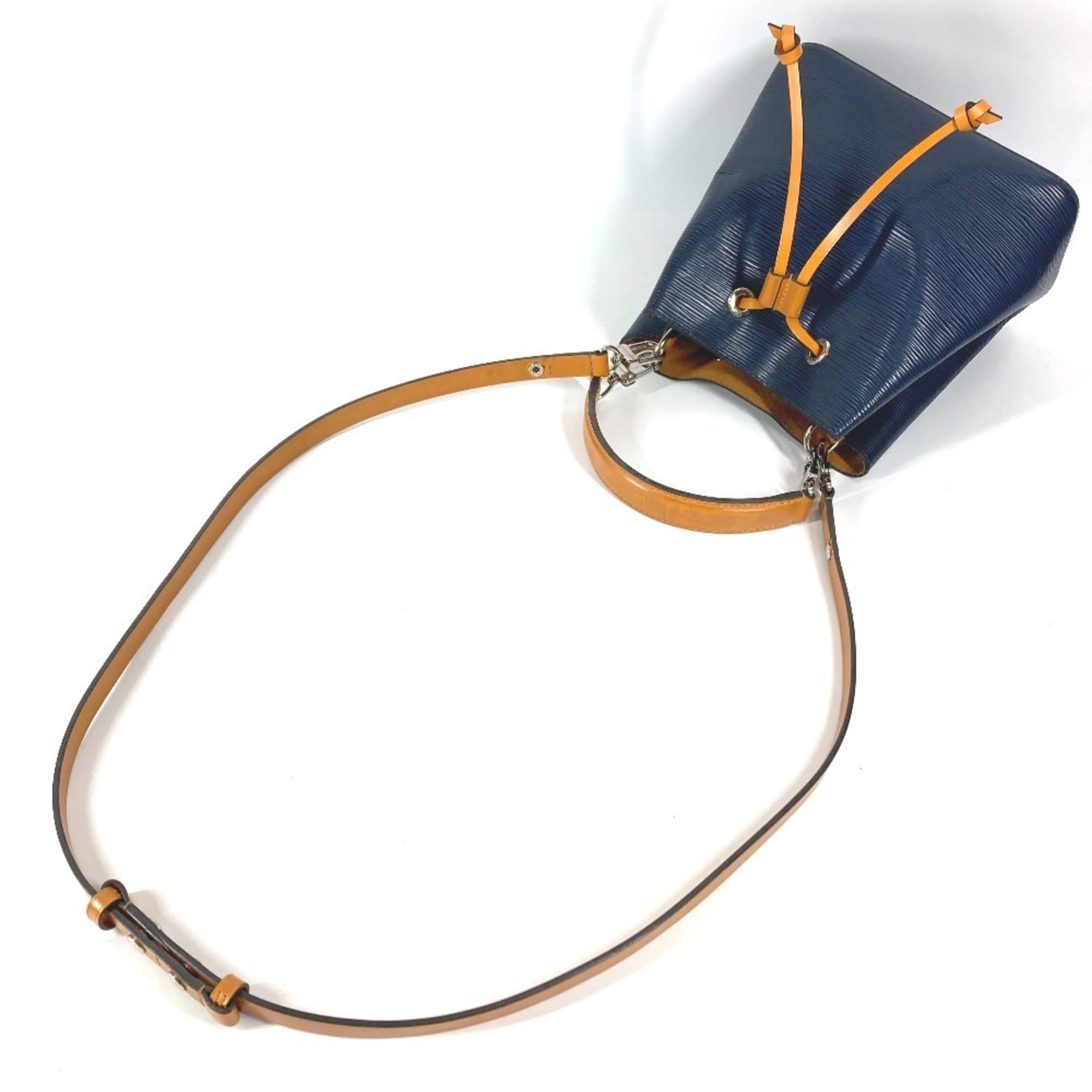 Louis Vuitton Bicolor Galle Indigo Navy Saffron Yellow Epi Leather Handbag Shoulder Bag (Pre-Owned)