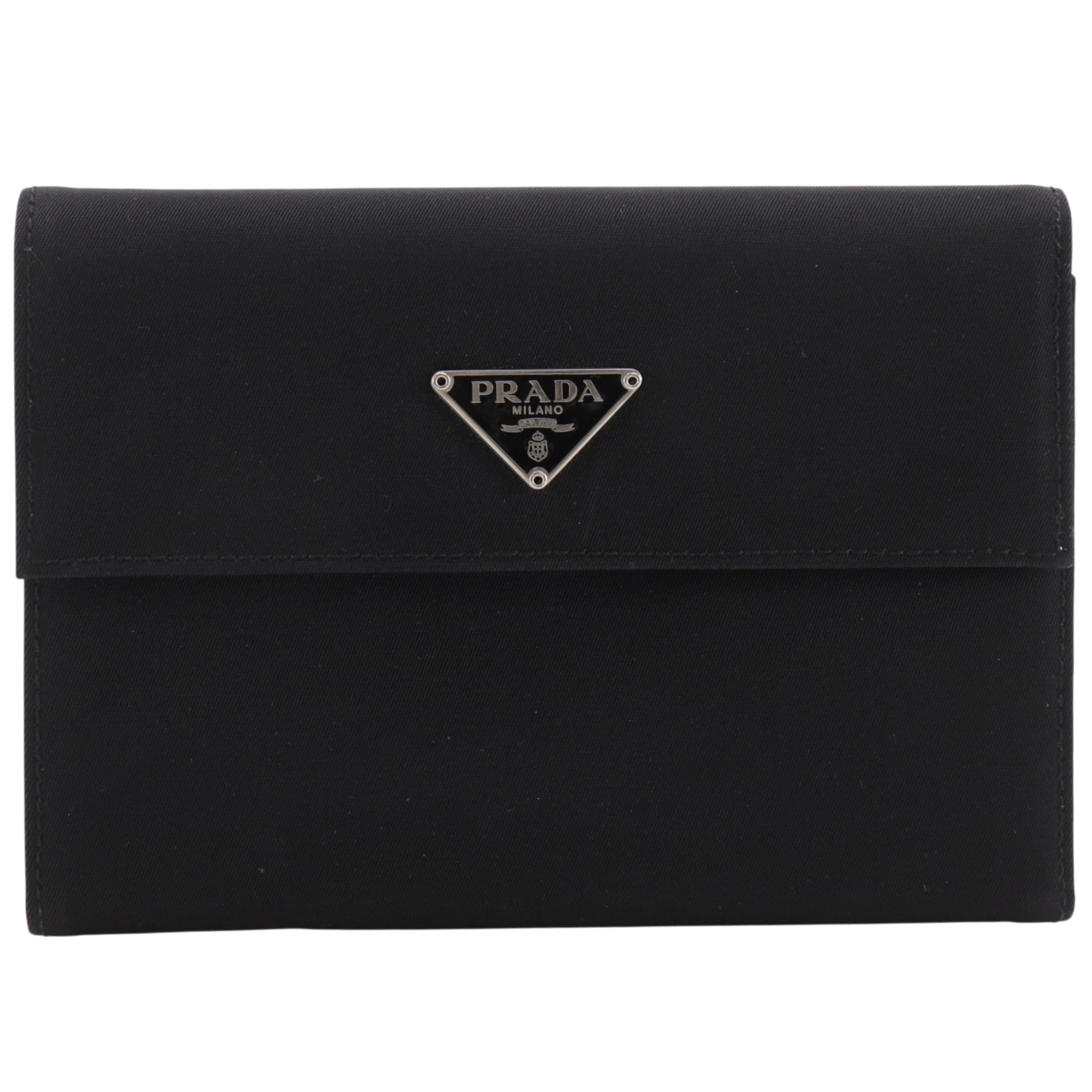 Prada Black Nylon Wallet (Tri-Fold) (Pre-Owned)