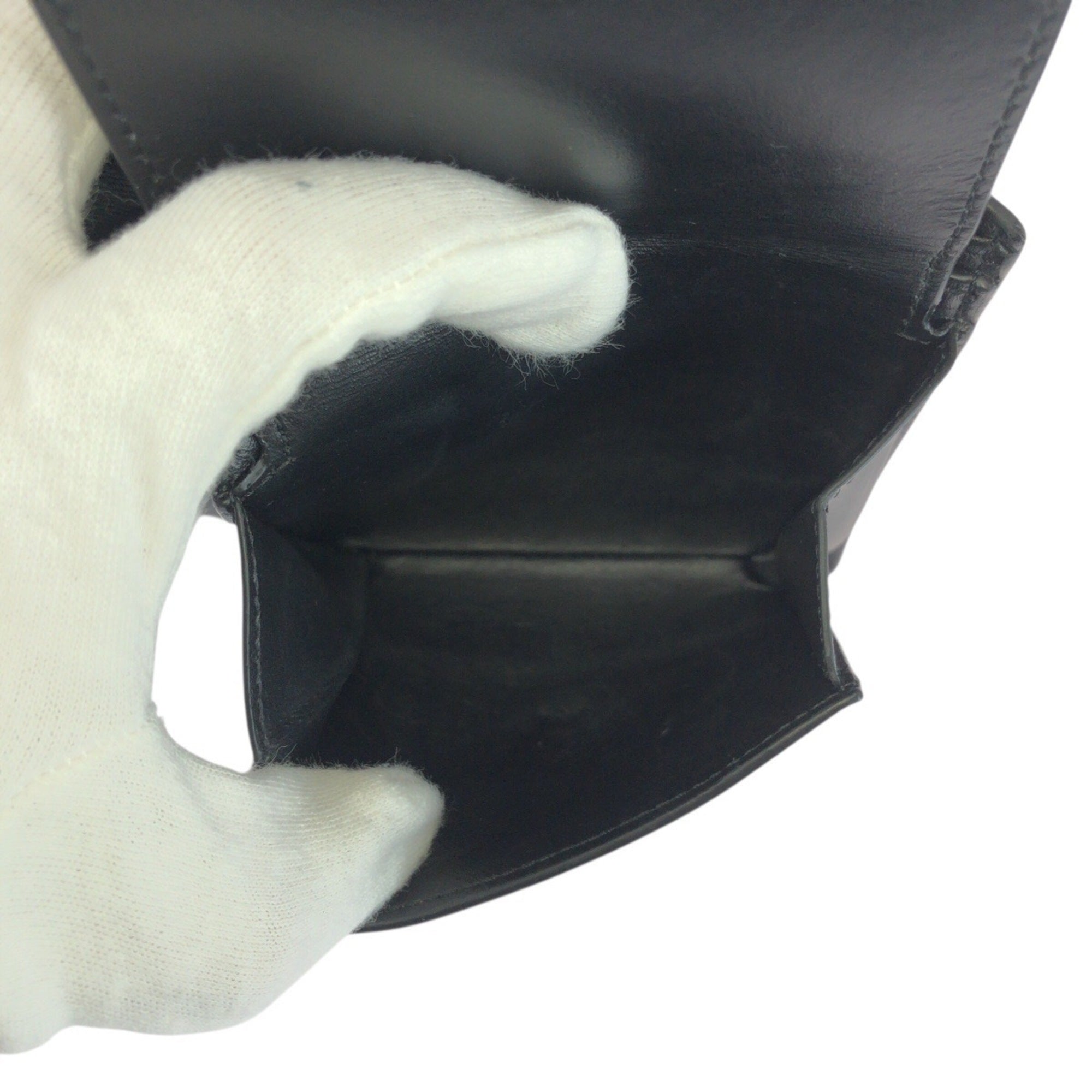 Celine Black Leather Coin Purse/Coin Case (Pre-Owned)