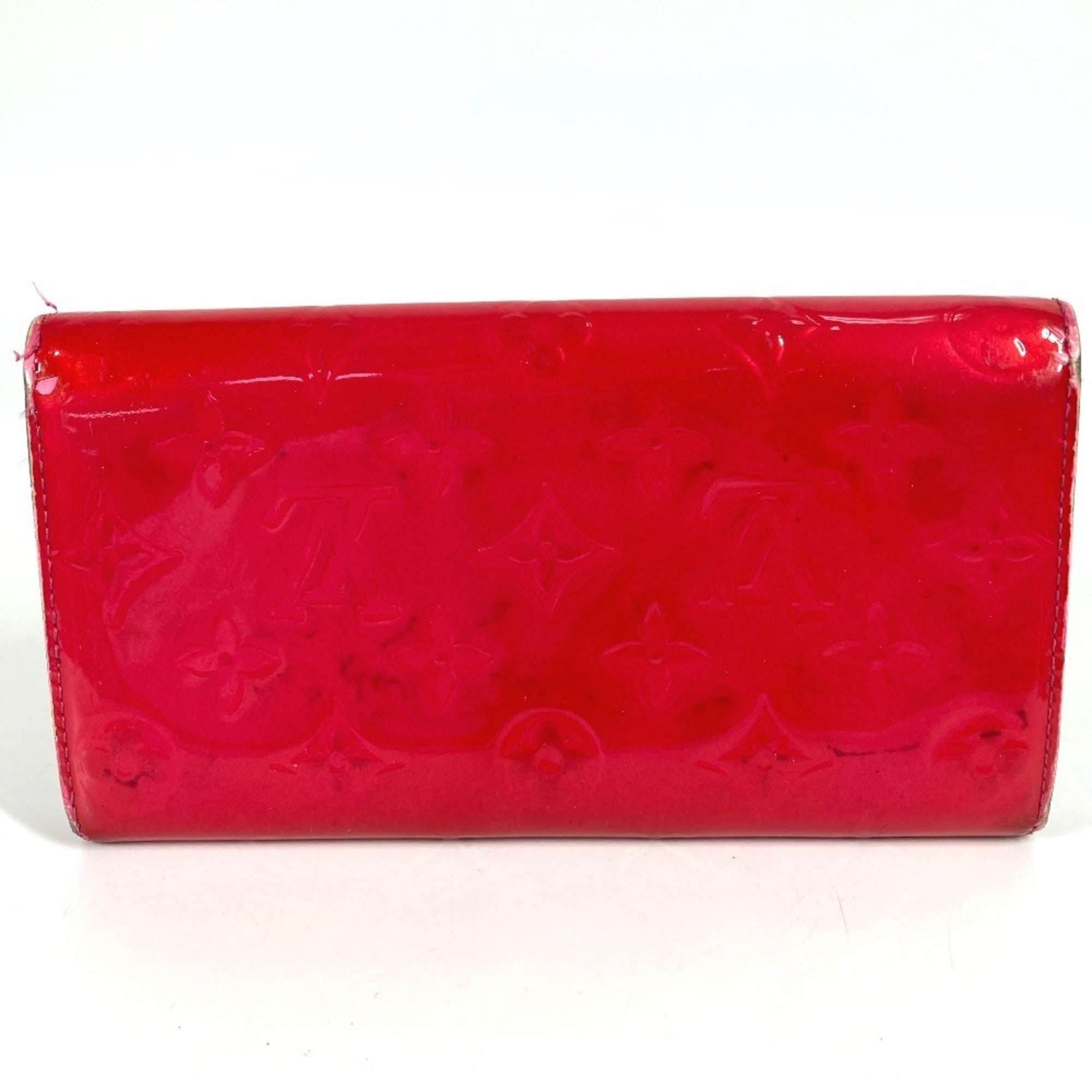 Louis Vuitton Galle Pink Rose Pop Monogram Vernis Long Wallet (Bi-Fold) (Pre-Owned)