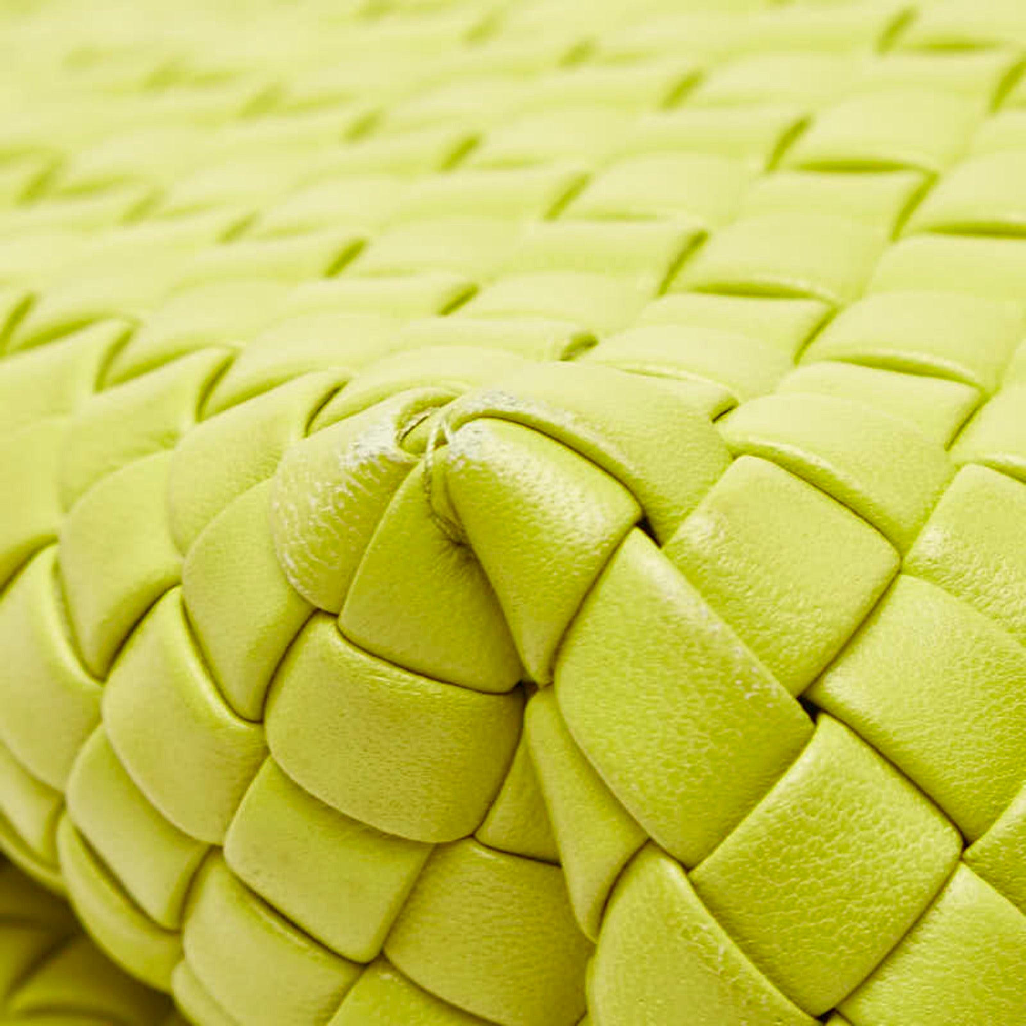 Bottega Veneta Yellow Leather Shoulder Bag (Pre-Owned)