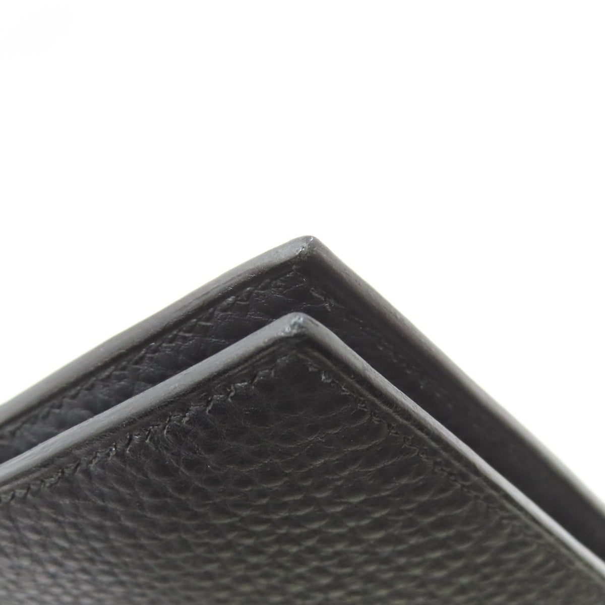 Hermes Mc2 Black Leather Wallet (Bi-Fold) (Pre-Owned)