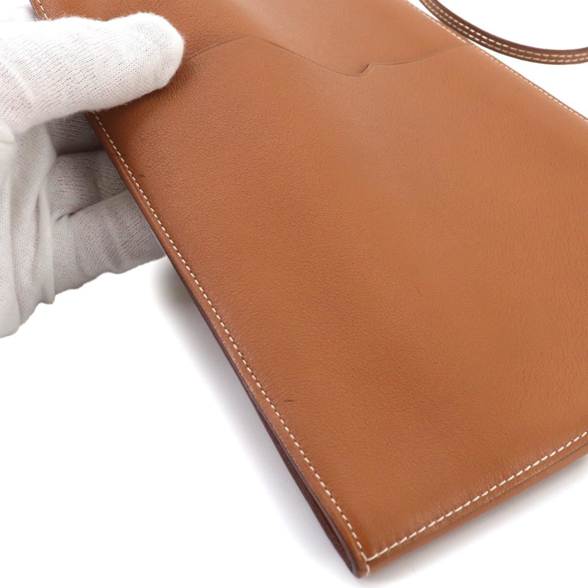 Hermes Onimaitou Gold Swift Leather Shoulder Bag (Pre-Owned)