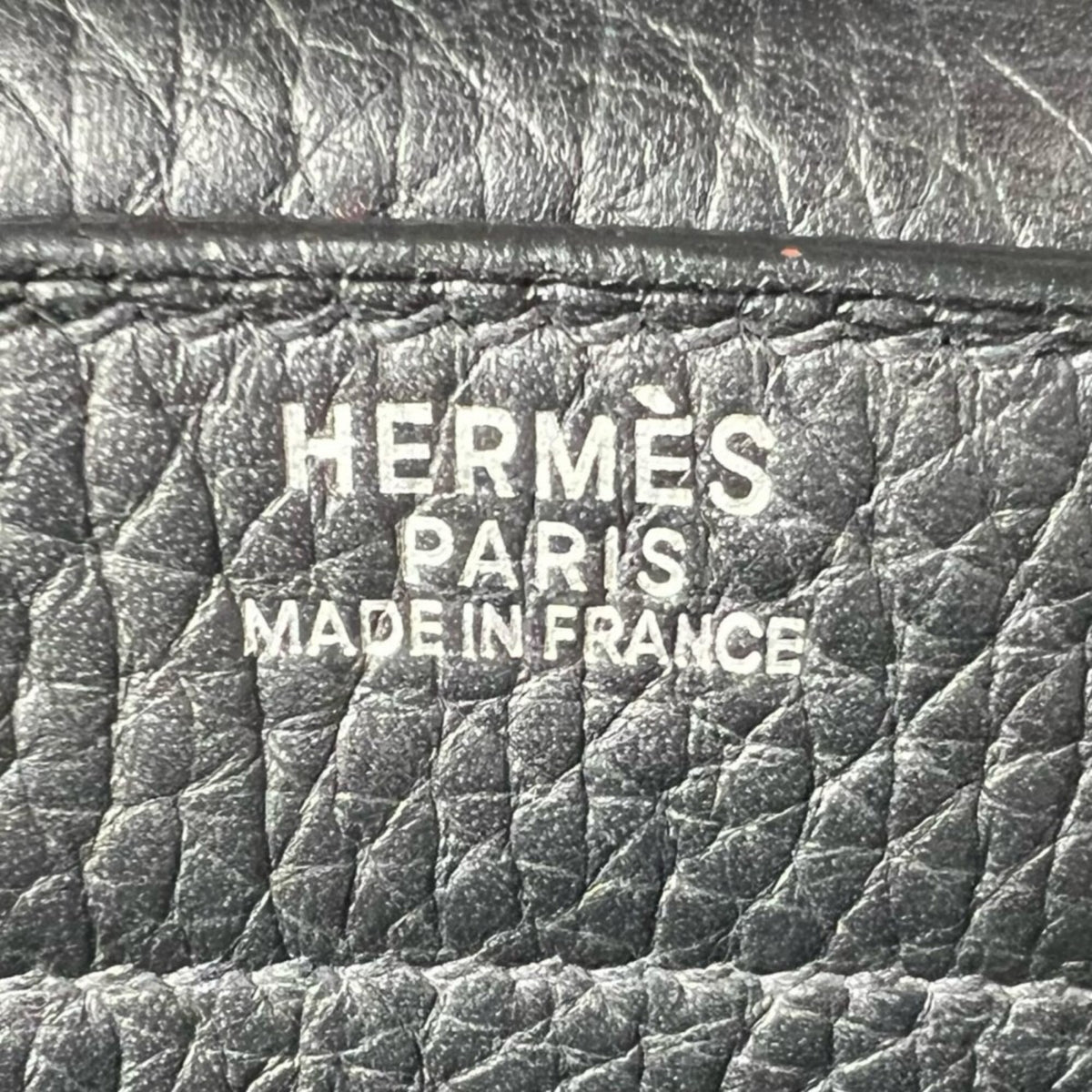 Hermes Black Leather Handbag (Pre-Owned)