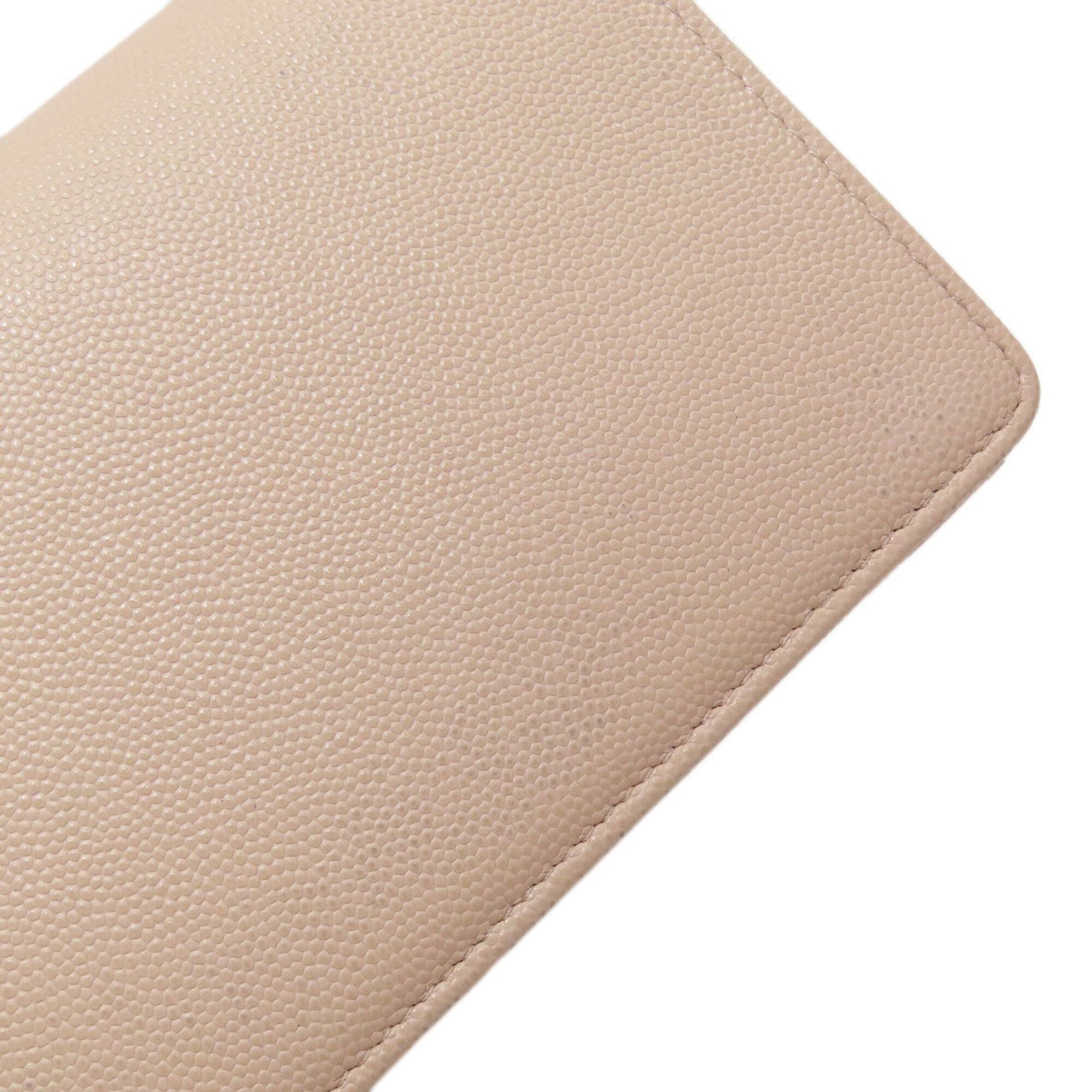 Chanel Beige Long Wallet (Bi-Fold) (Pre-Owned)