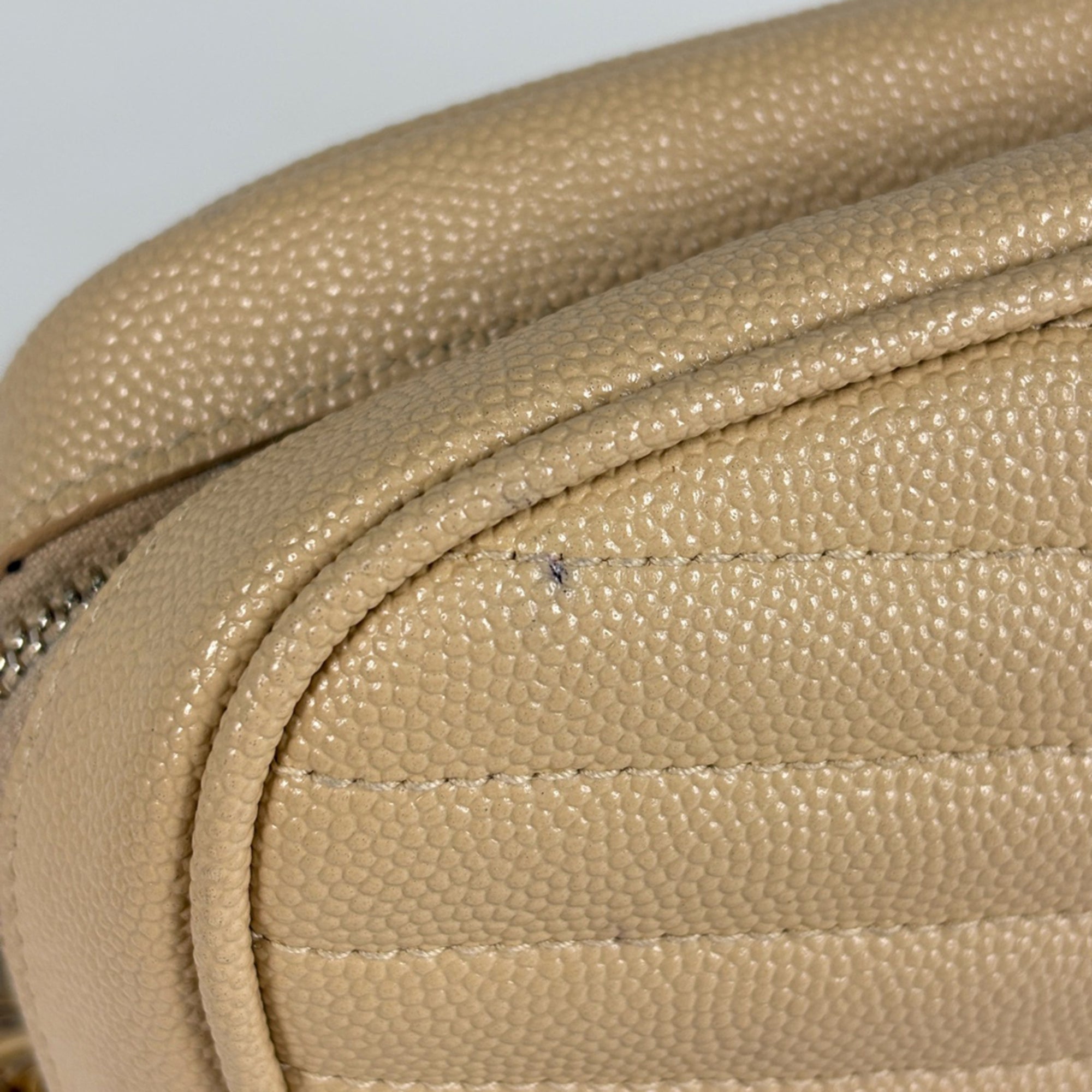 Saint Laurent Beige Leather Shoulder Bag (Pre-Owned)