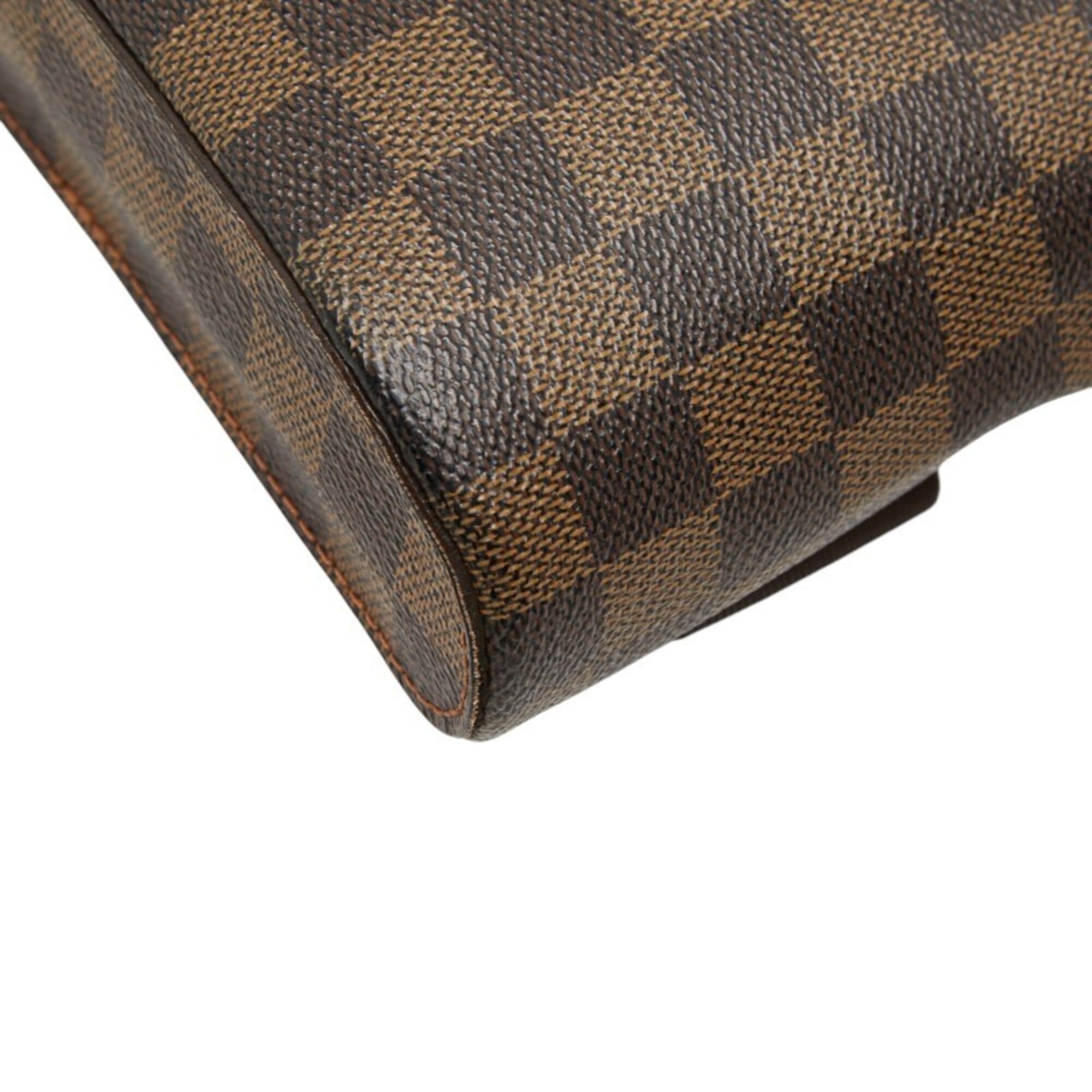 Louis Vuitton Damier Brown Pvc Leather Sling Bag (Pre-Owned)