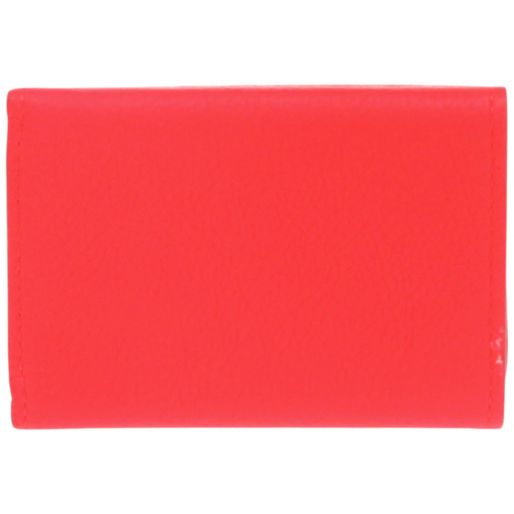 Louis Vuitton Red Color Leather Wallet (Tri-Fold) (Pre-Owned)