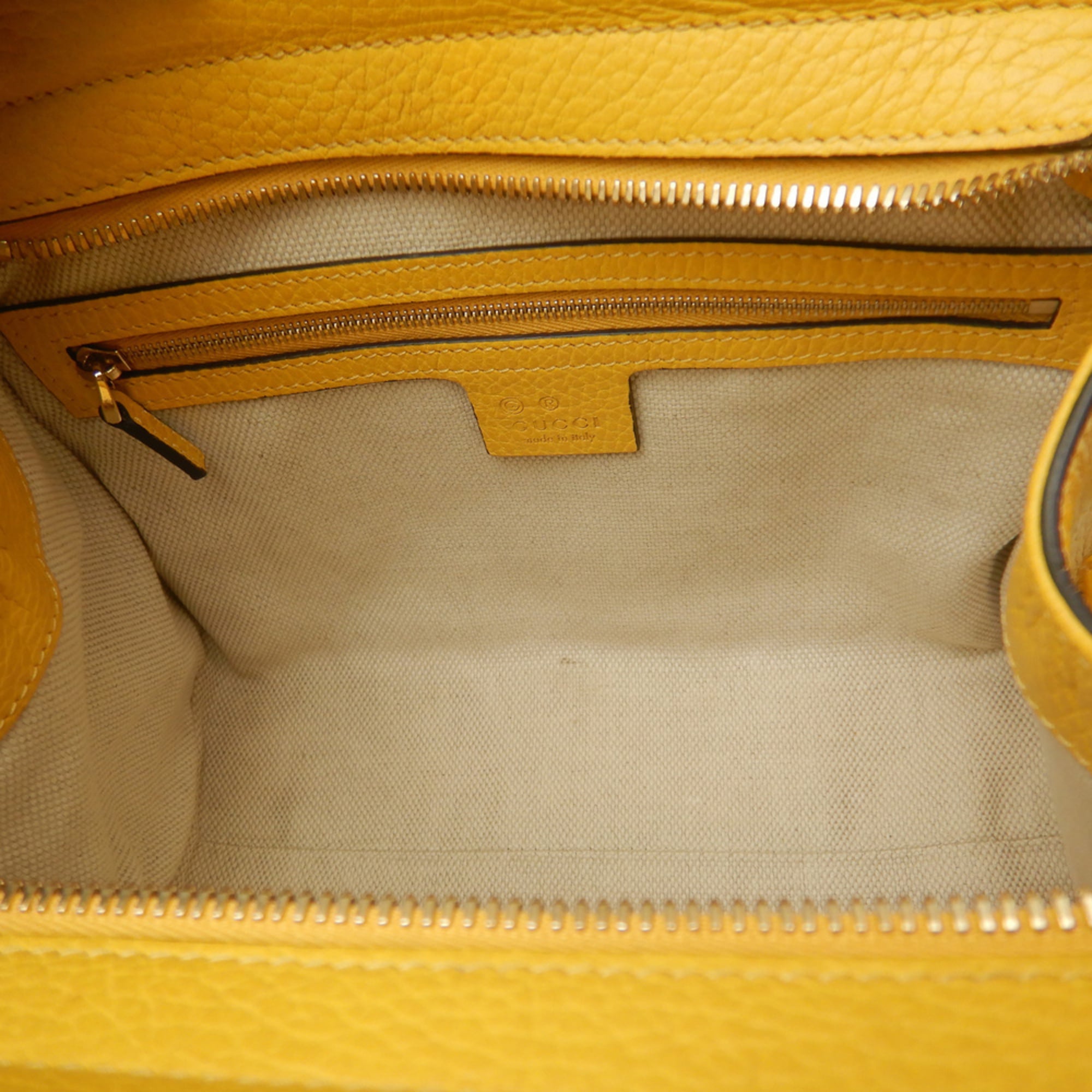 Gucci Yellow Leather Handbag (Pre-Owned)