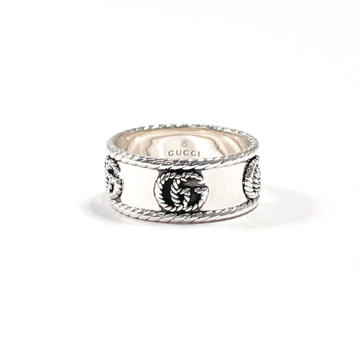 Gucci Silver Silver 925 Band Ring (Pre-Owned)