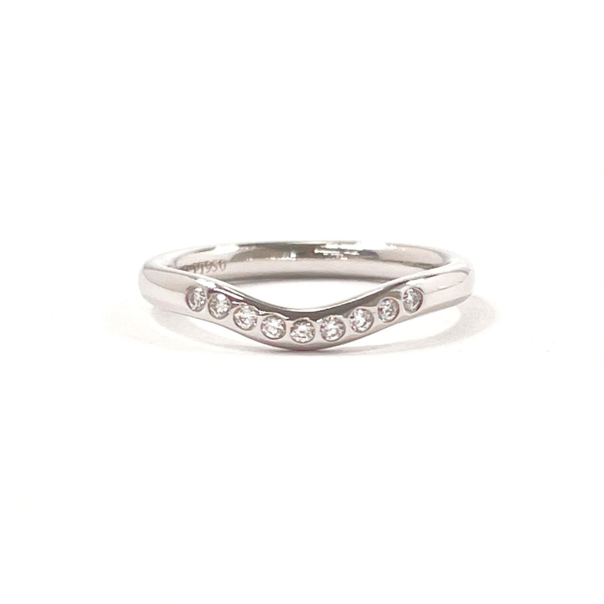 Tiffany Platinum Platinum 950 Band Ring (Pre-Owned)