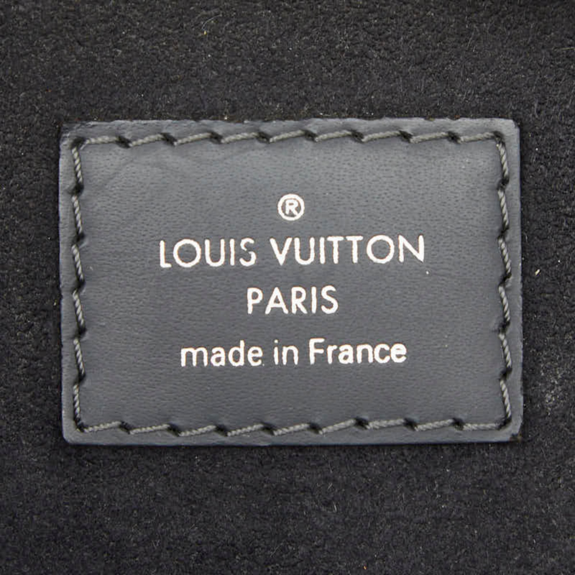 Louis Vuitton Black Navy Pvc Leather Handbag Shoulder Bag (Pre-Owned)