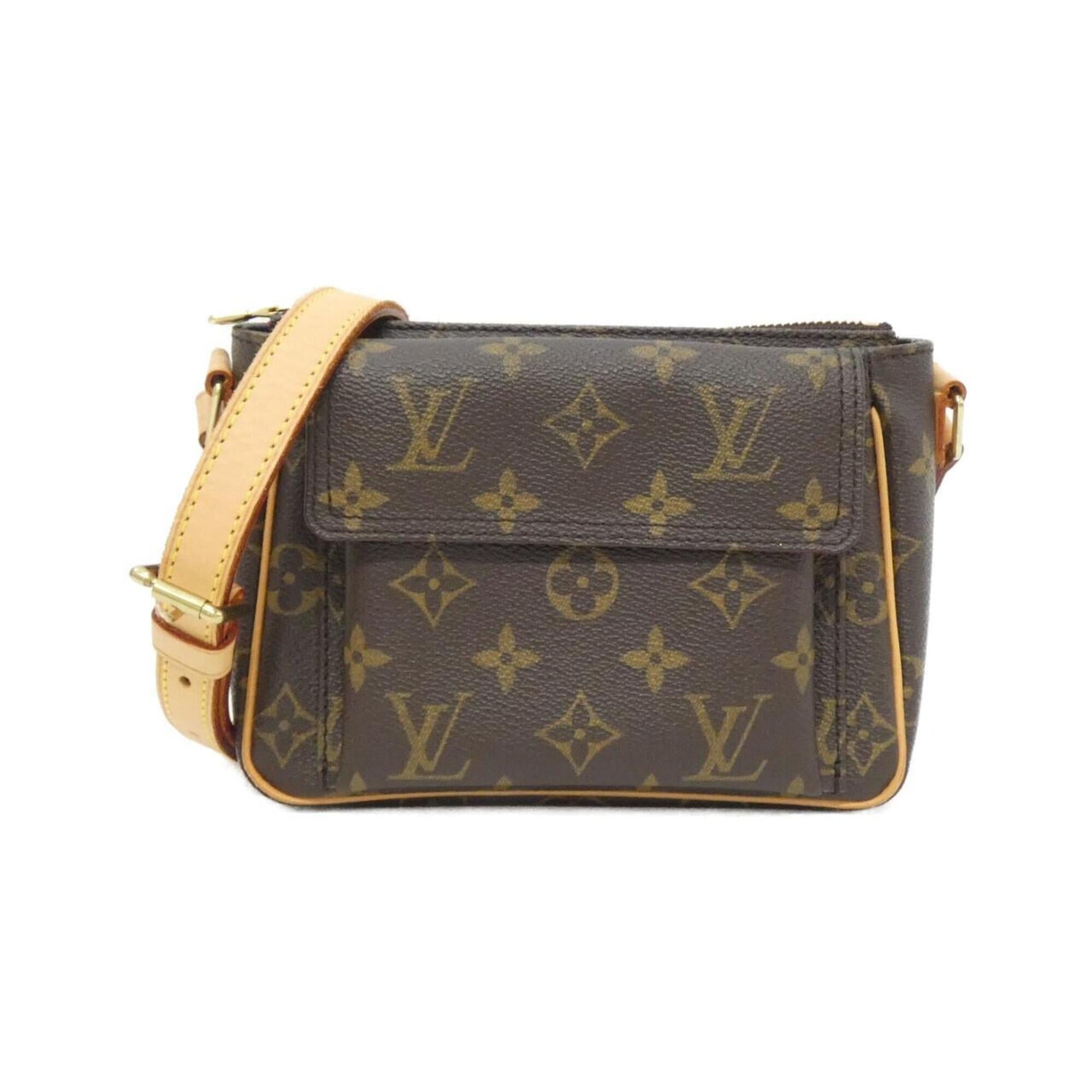 Louis Vuitton Brown Coated Canvas Shoulder Bag (Pre-Owned)