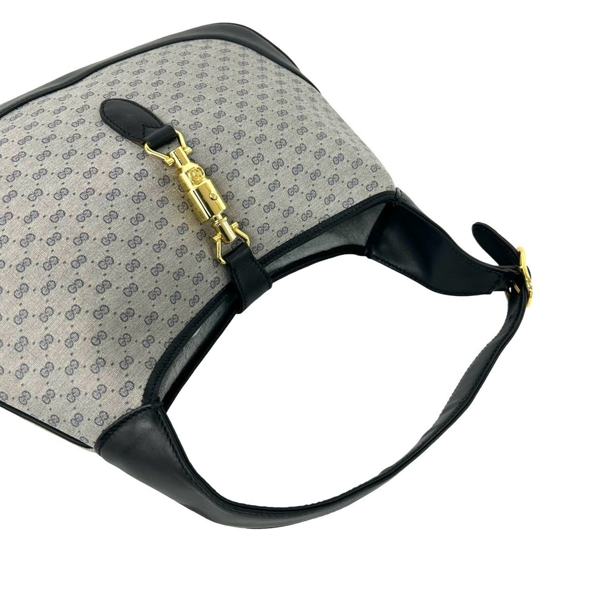 Gucci Navy Pvc Leather Handbag Shoulder Bag (Pre-Owned)