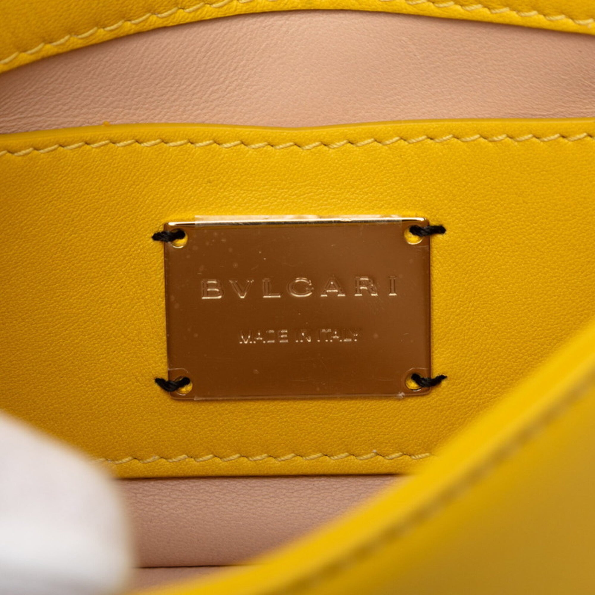 Bvlgari Yellow Leather Shoulder Bag (Pre-Owned)