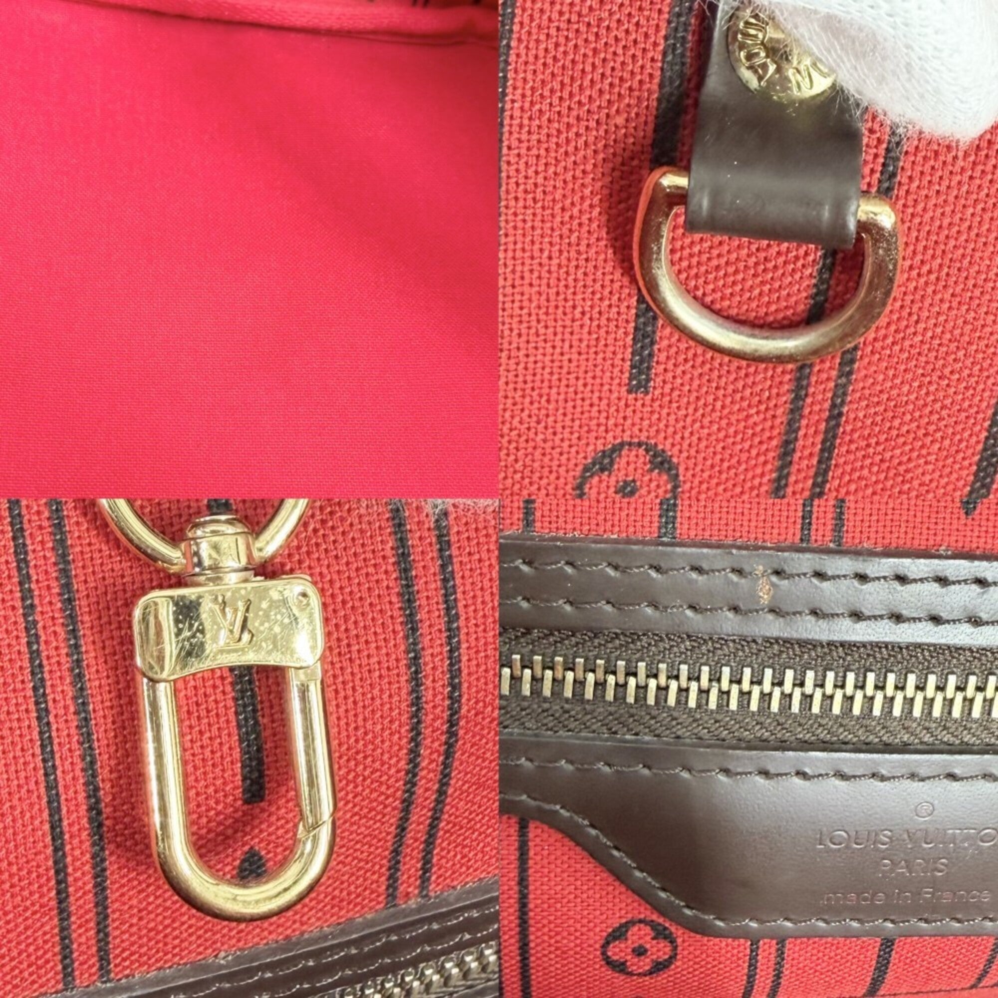 Louis Vuitton Brown Damier Canvas Handbag Tote Bag (Pre-Owned)