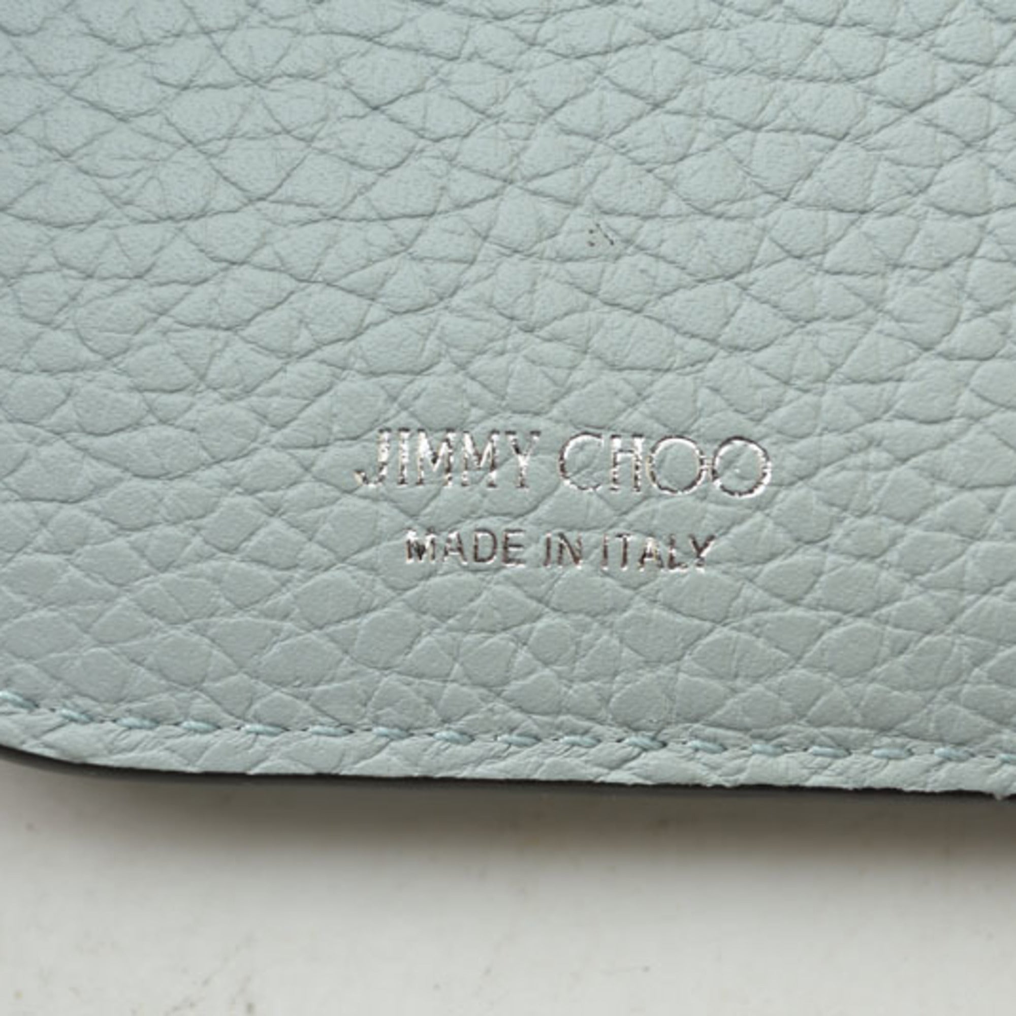 Jimmy Choo Blue Leather Wallet (Bi-Fold) (Pre-Owned)