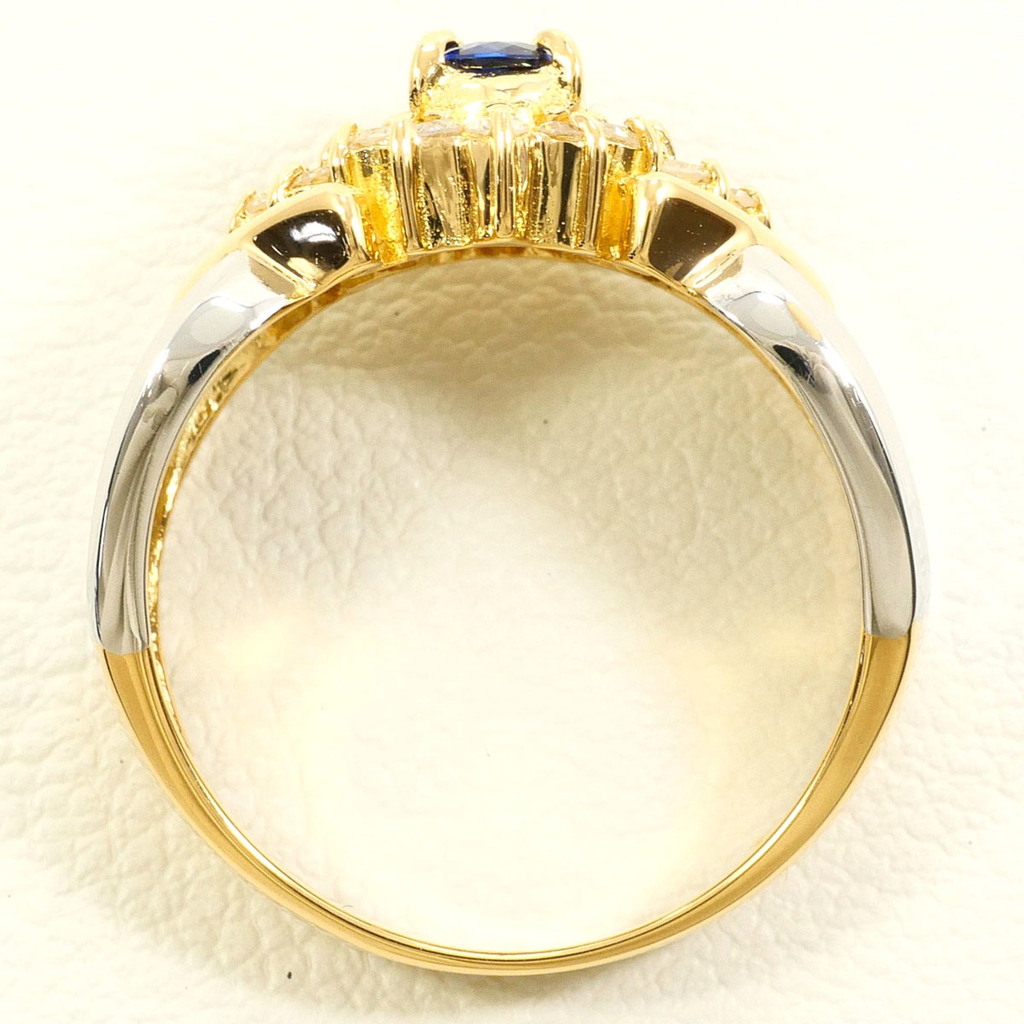 Unbranded Platinum Yellow Gold Yellow Gold (18K) Platinum 900 Band Ring (Pre-Owned)