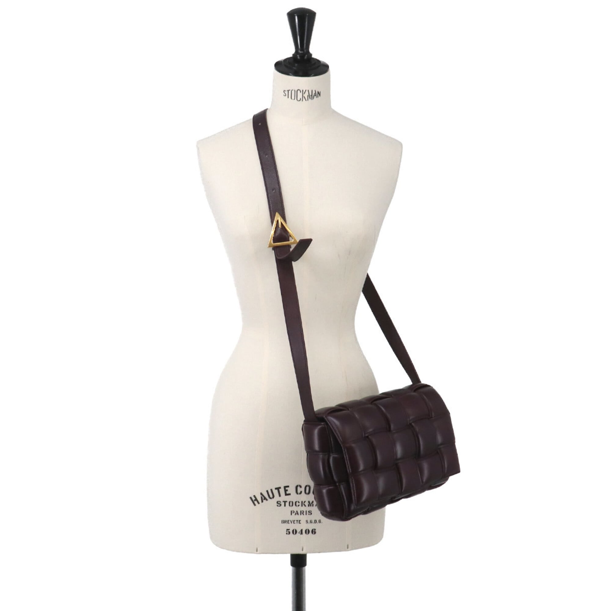 Bottega Veneta Purple Leather Handbag Shoulder Bag (Pre-Owned)