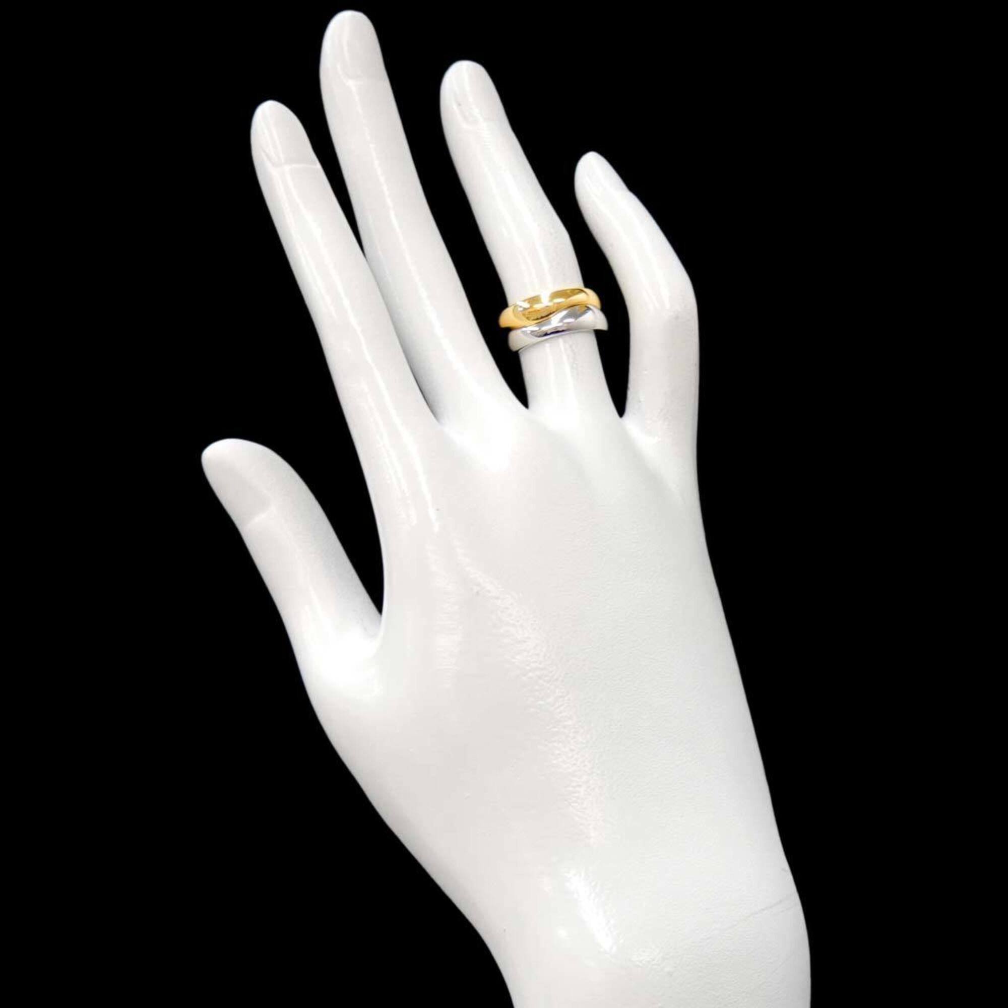 Cartier Yellow Gold (18K) White Gold (18K) Band Ring (Pre-Owned)