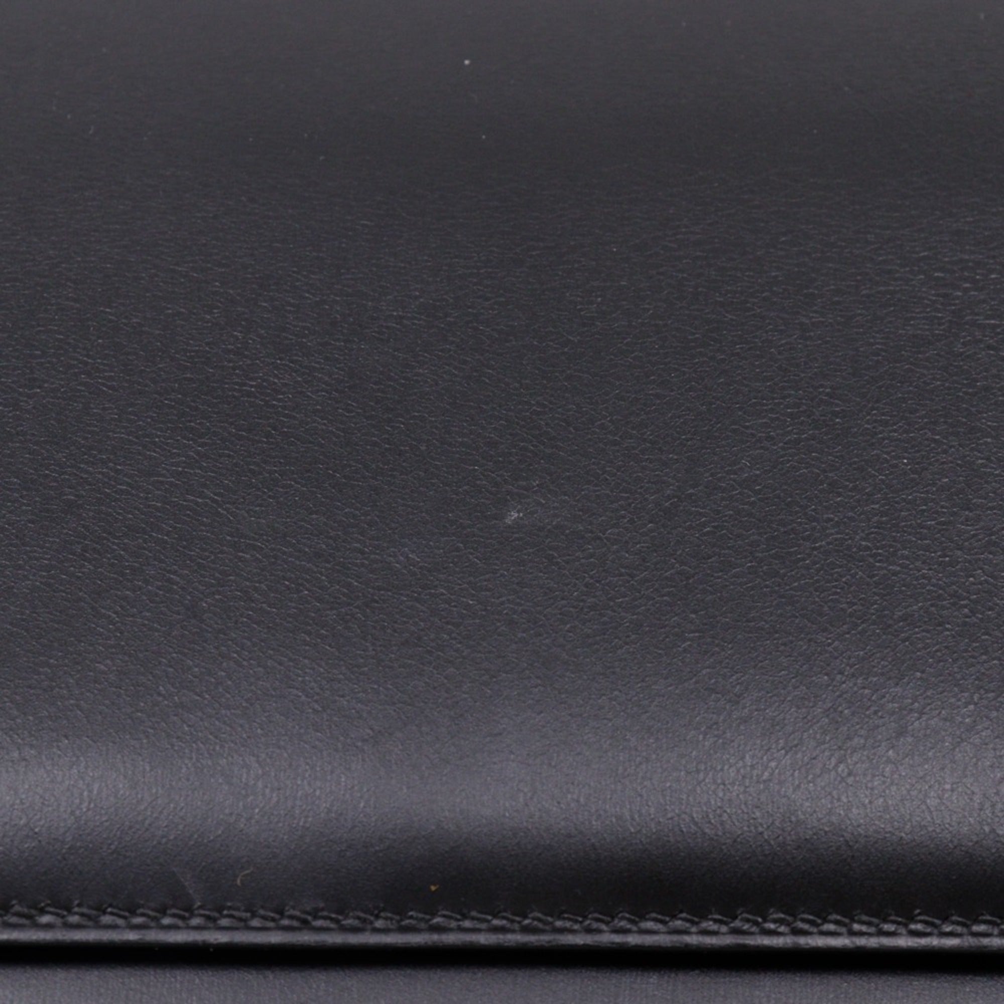 Hermes Black Box Calf Leather Handbag (Pre-Owned)