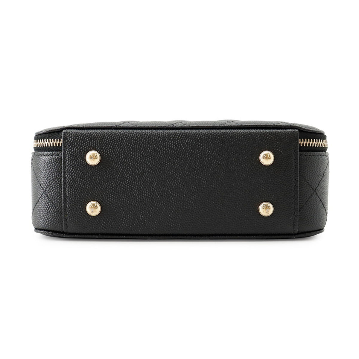 Chanel Matelasse Black Grained Calfskin Handbag Shoulder Bag (Pre-Owned)