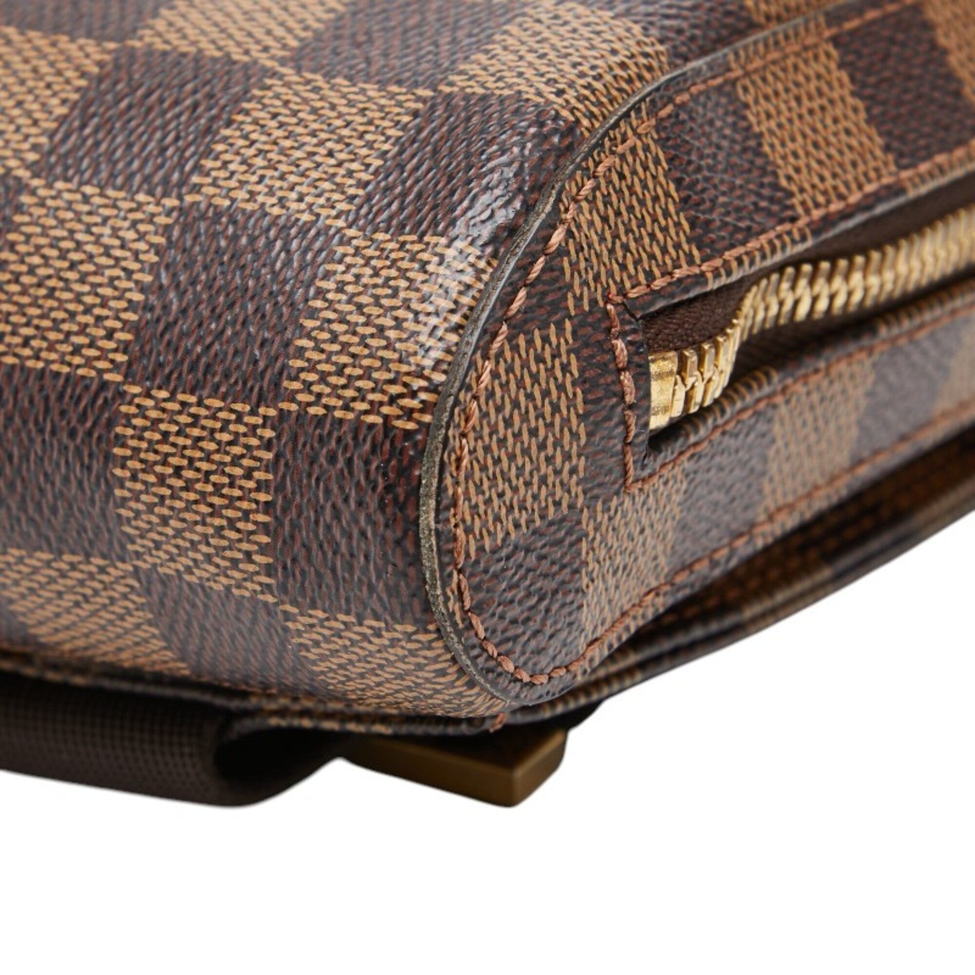 Louis Vuitton Brown Pvc Leather Sling Bag (Pre-Owned)