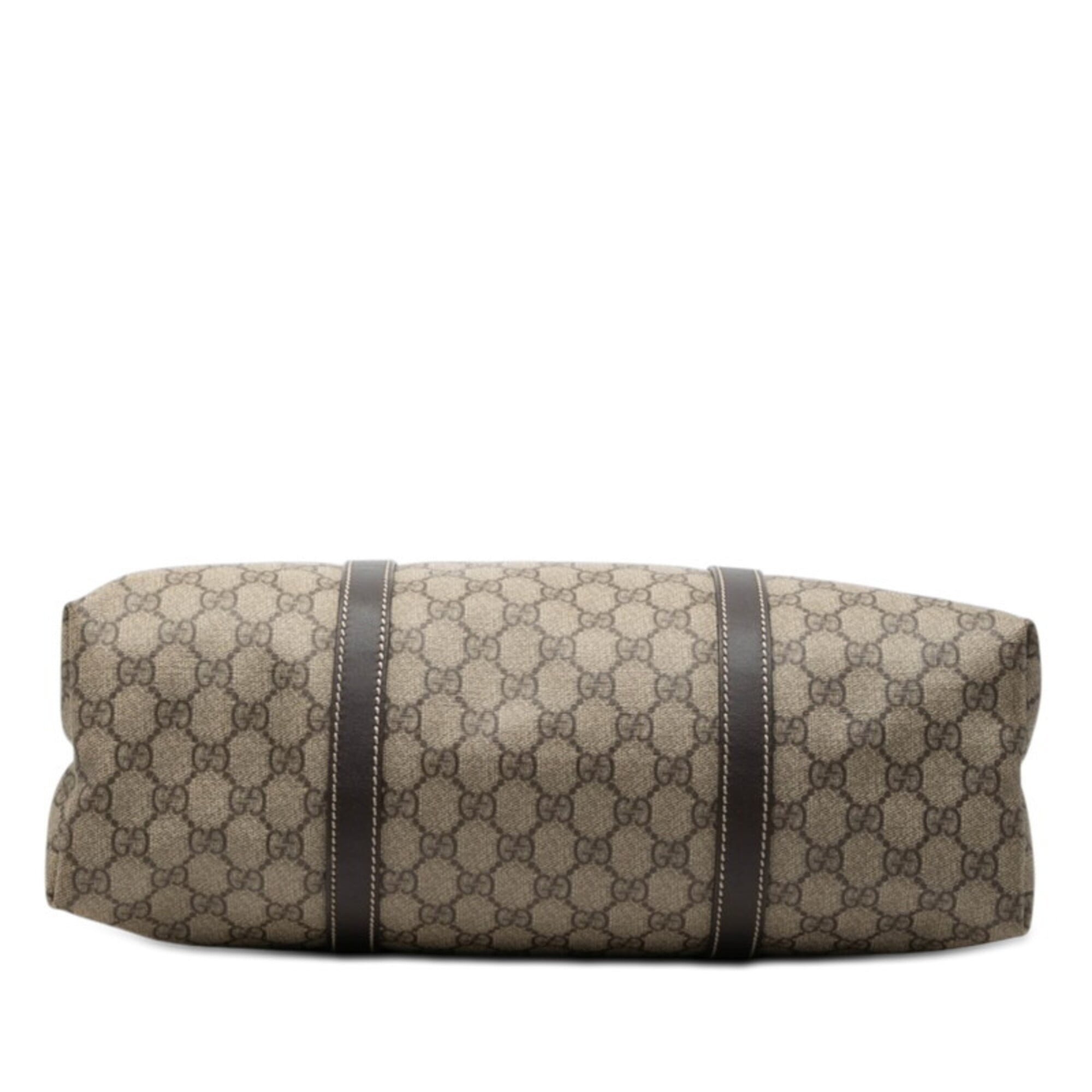 Gucci Beige Brown Pvc Leather Tote Bag (Pre-Owned)