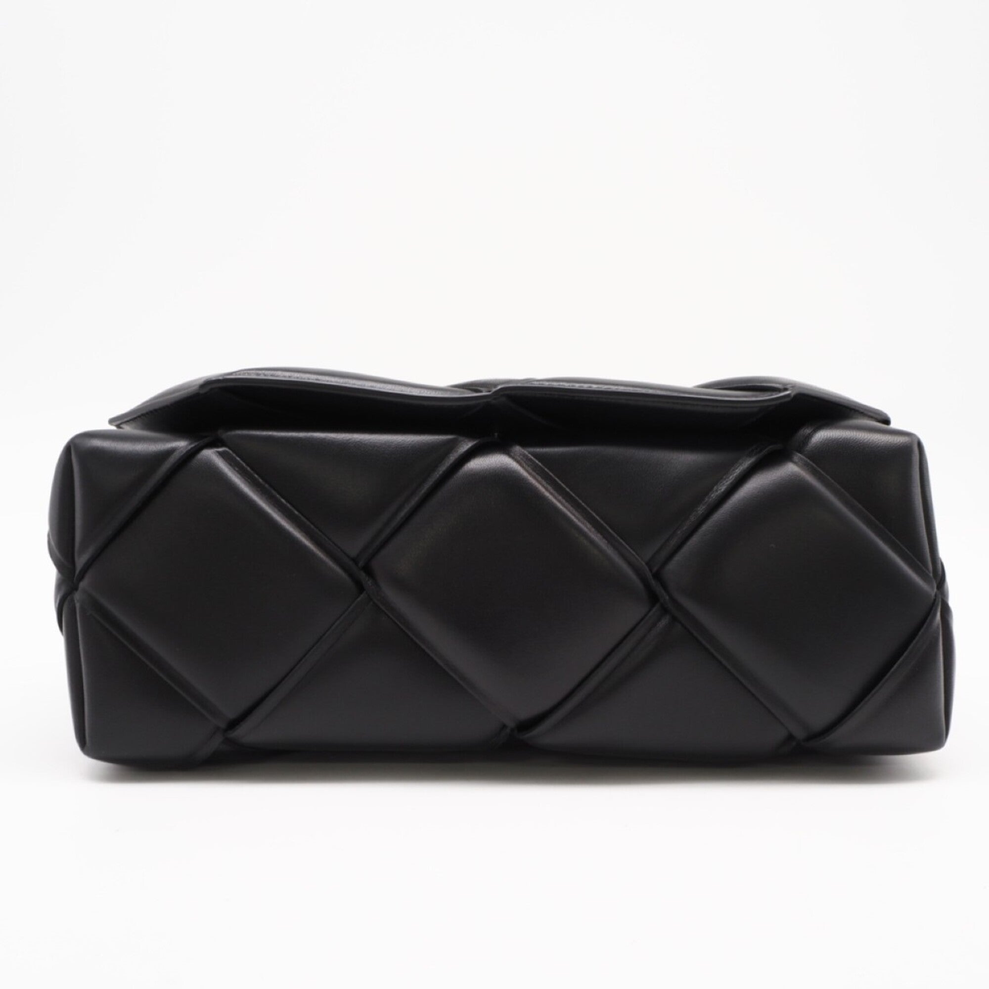 Bottega Veneta Black Leather Shoulder Bag (Pre-Owned)