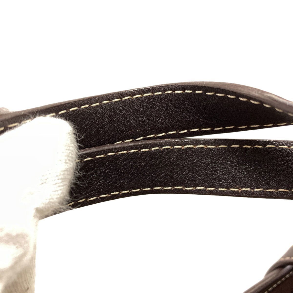 Celine Brown Canvas Handbag (Pre-Owned)