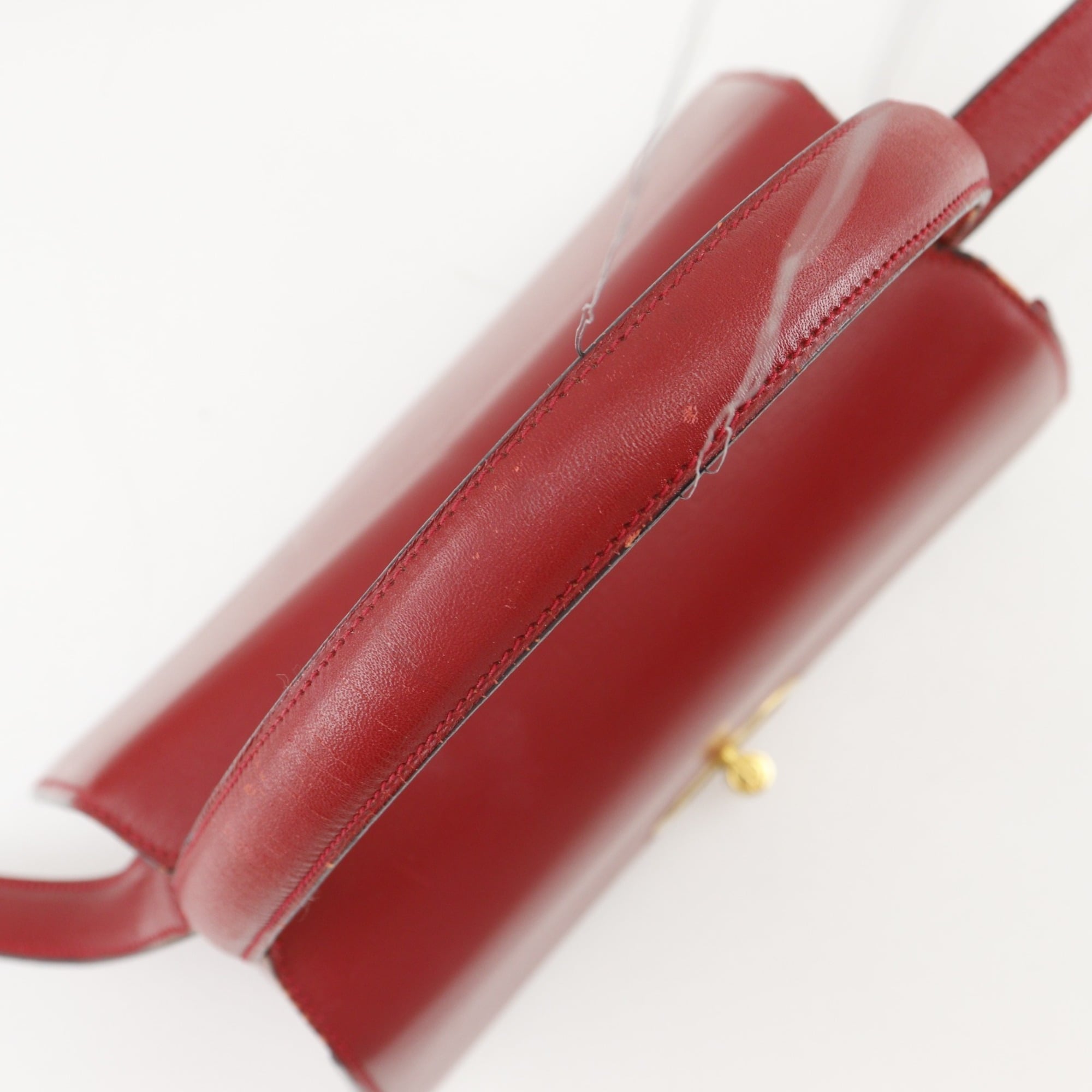 Dunhill Red Color Leather Handbag (Pre-Owned)