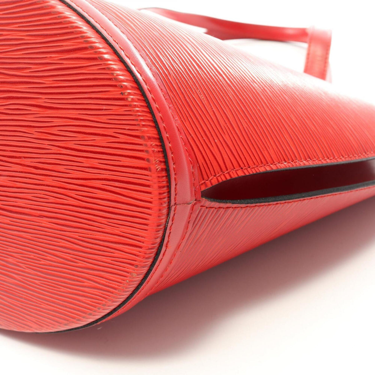 Louis Vuitton Castilian Red Red Color Epi Leather Handbag Shoulder Bag (Pre-Owned)