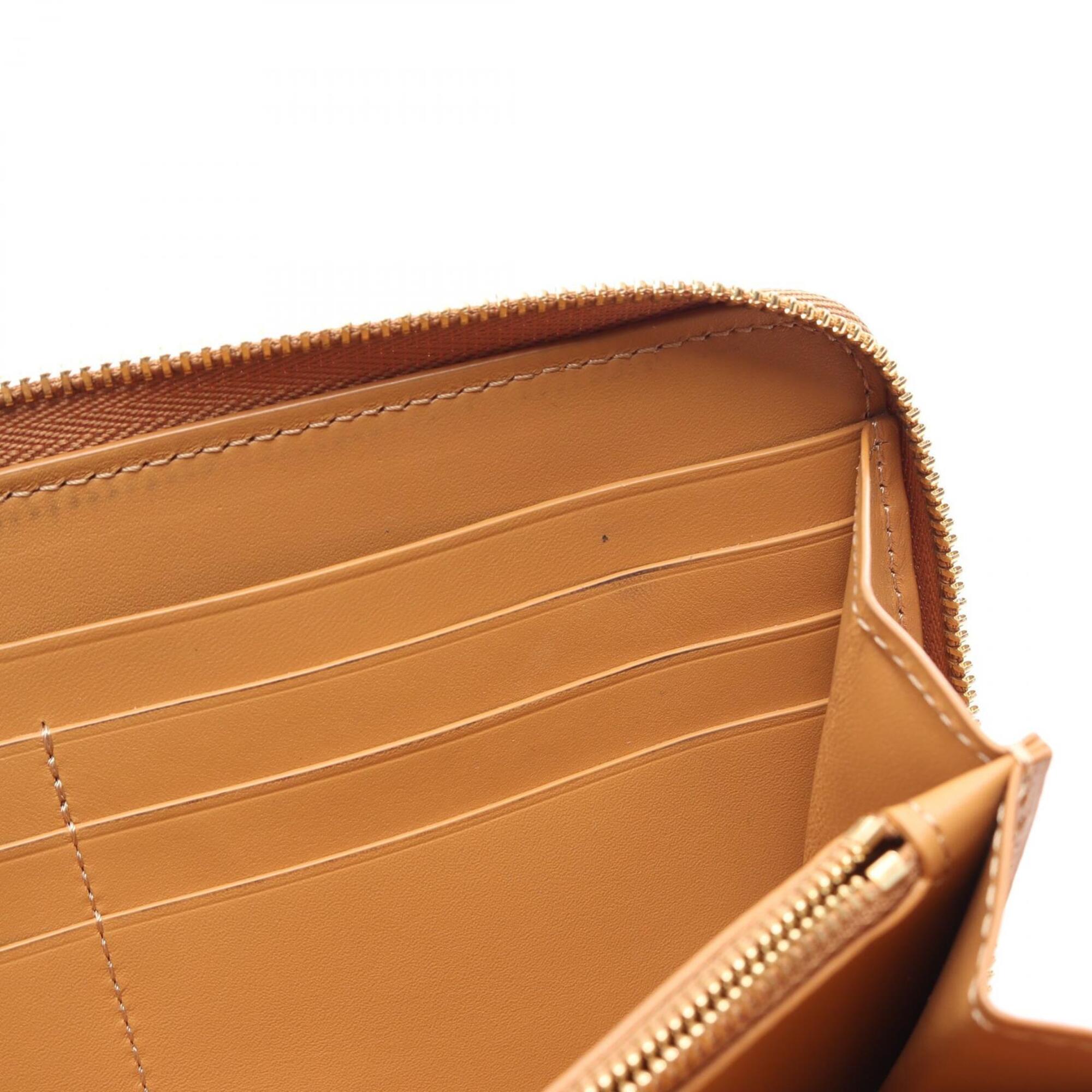 Loewe Beige Brown Ivory Leather Long Wallet (Bi-Fold) (Pre-Owned)